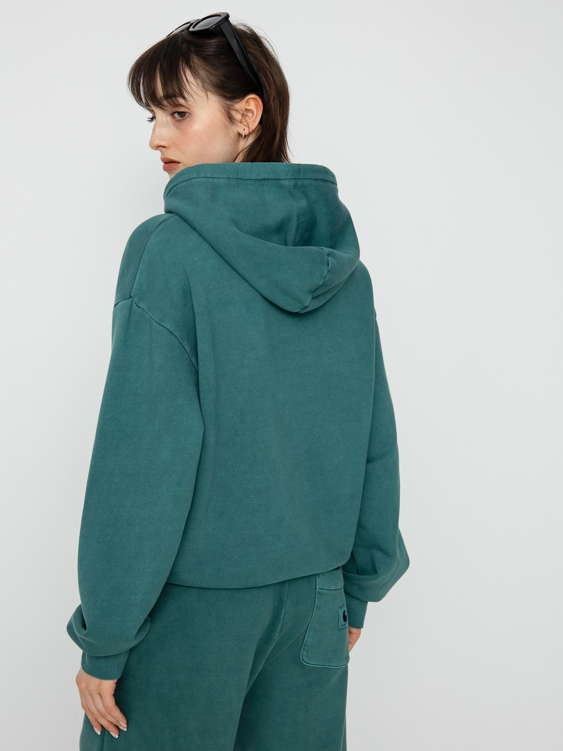 Mikina s kapucňou Carhartt WIP Nelson HD Wmn (botanic)