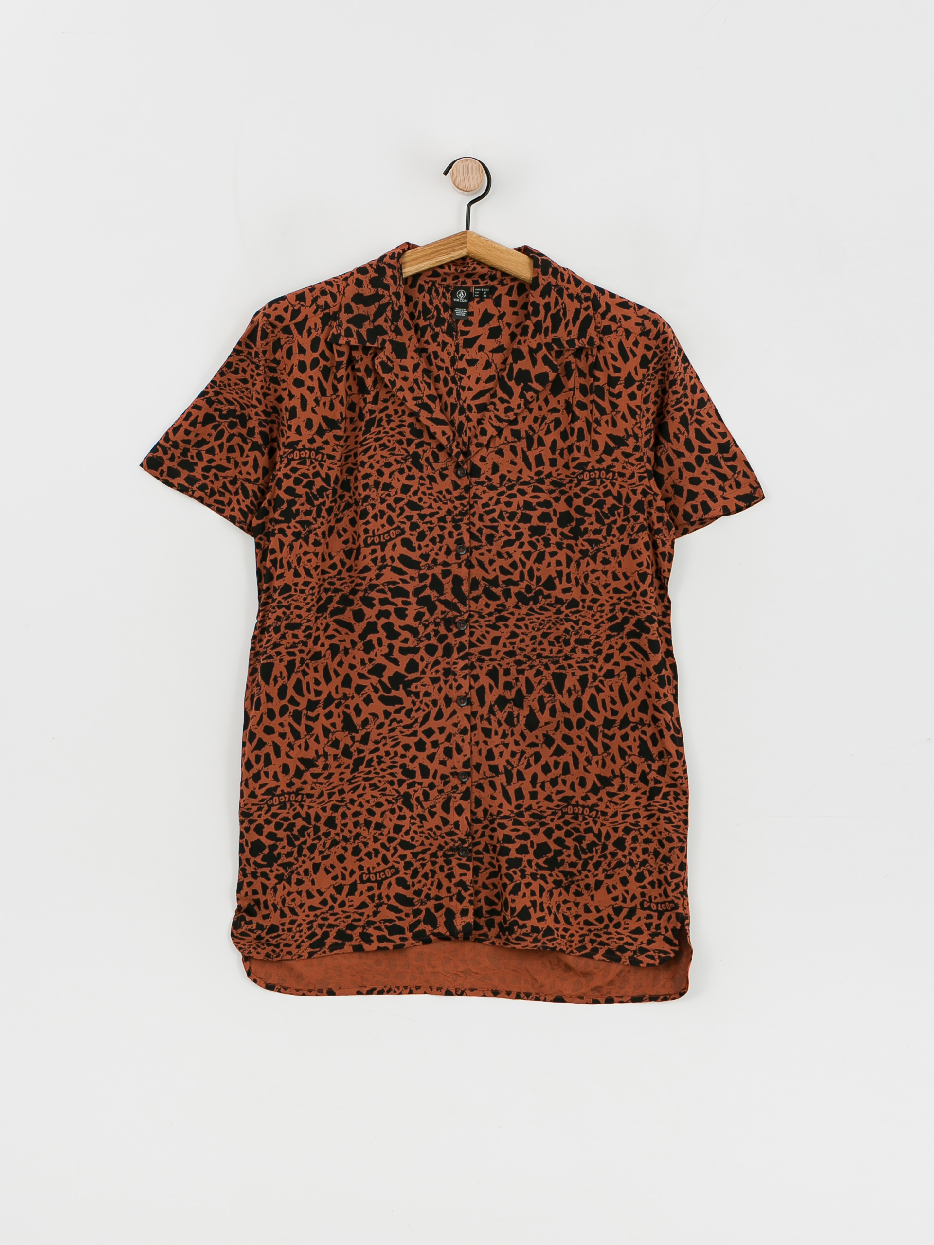 Košeľa Volcom Dino Tea Tunic Wmn (dark clay)