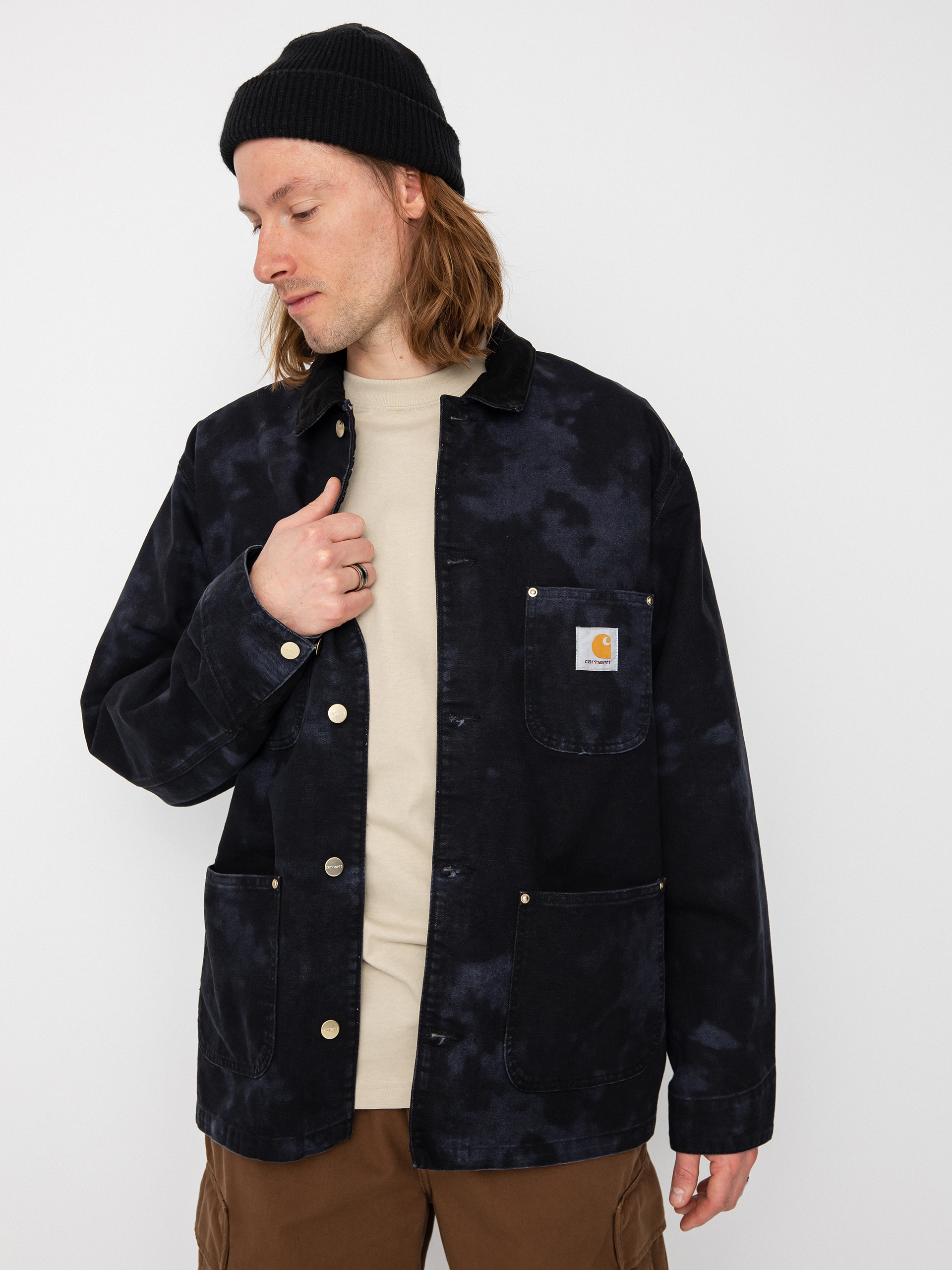 Bunda Carhartt WIP OG Chore Chromo (black chromo/black)