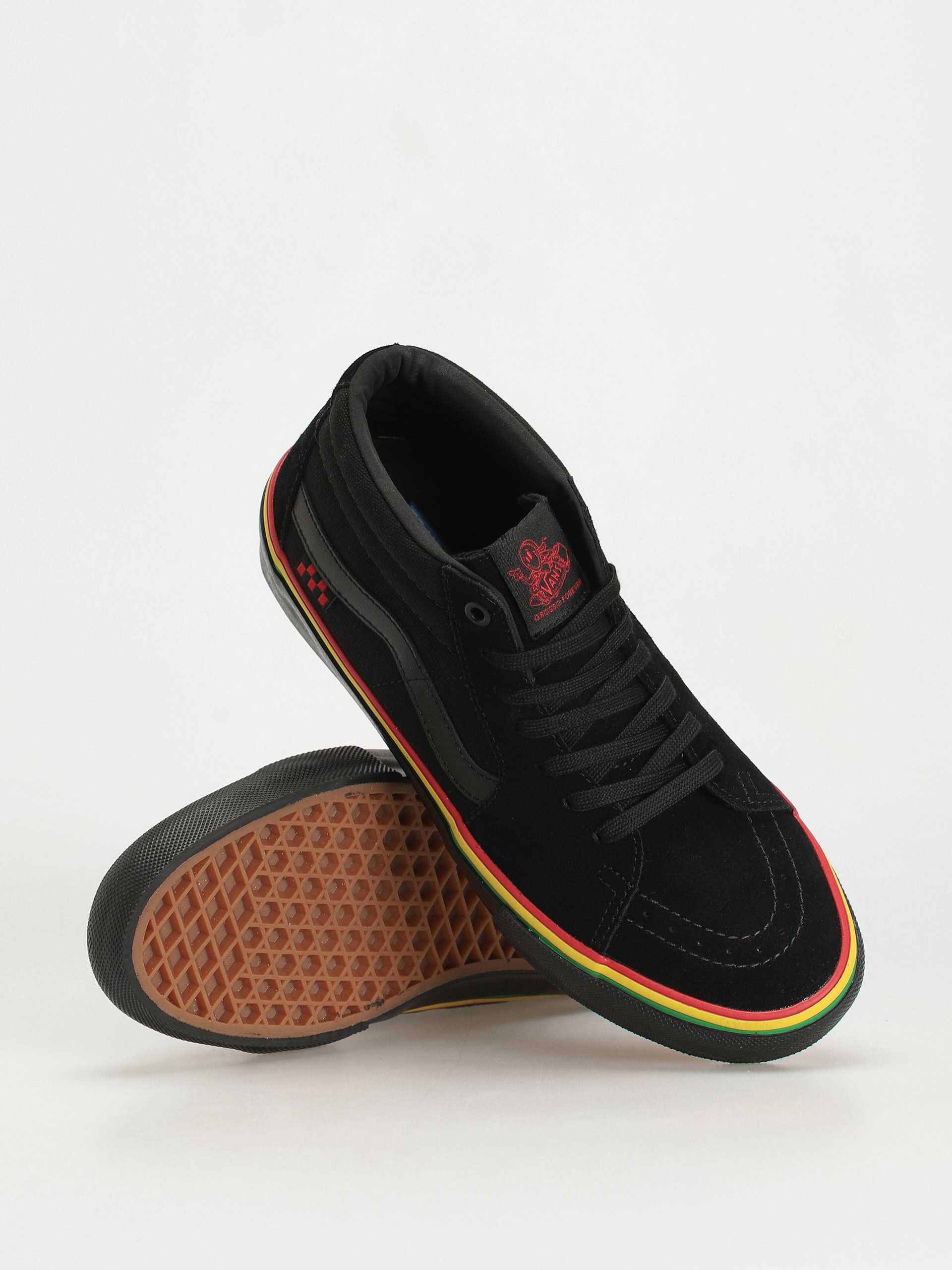 Topánky Vans Skate Grosso Mid (rasta black)