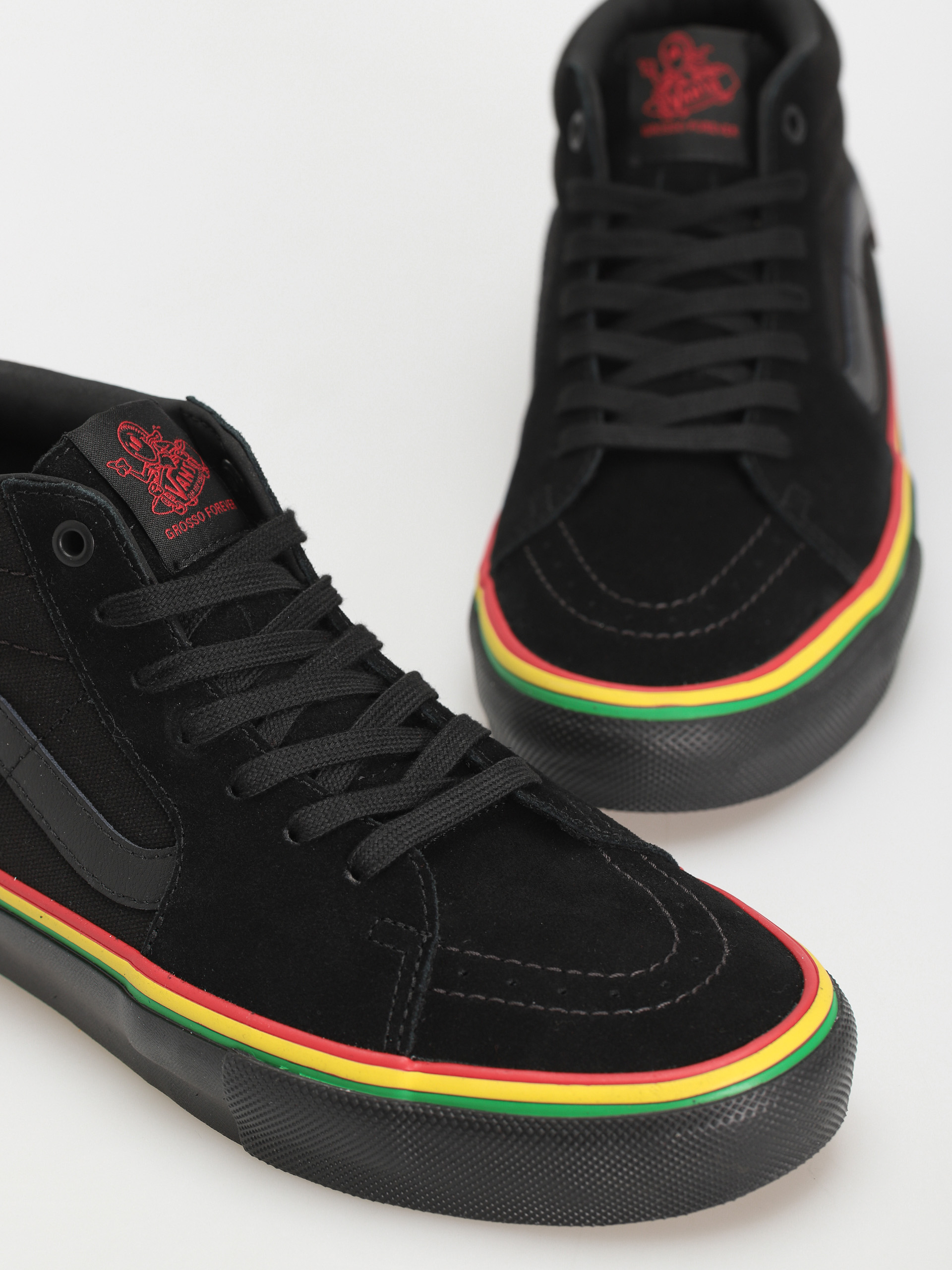 Topánky Vans Skate Grosso Mid (rasta black)