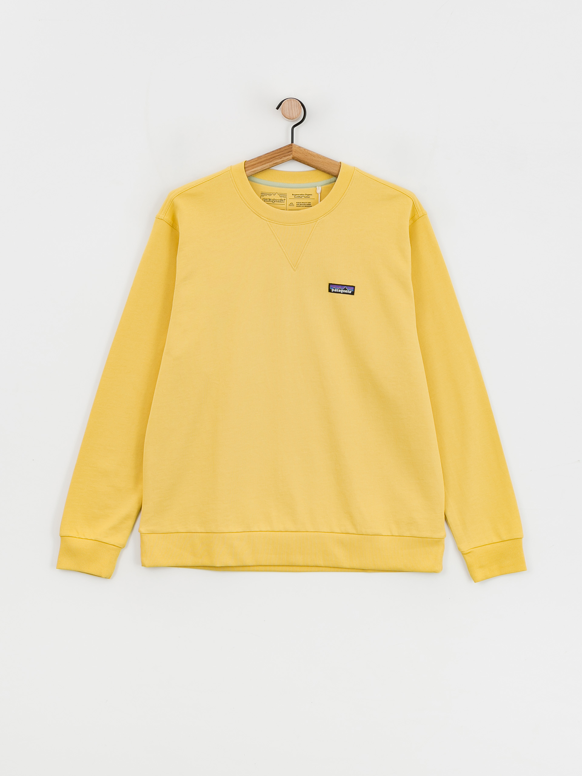 Mikina Patagonia Regenerative Organic Certified Cotton Crewneck (surfboard yellow)