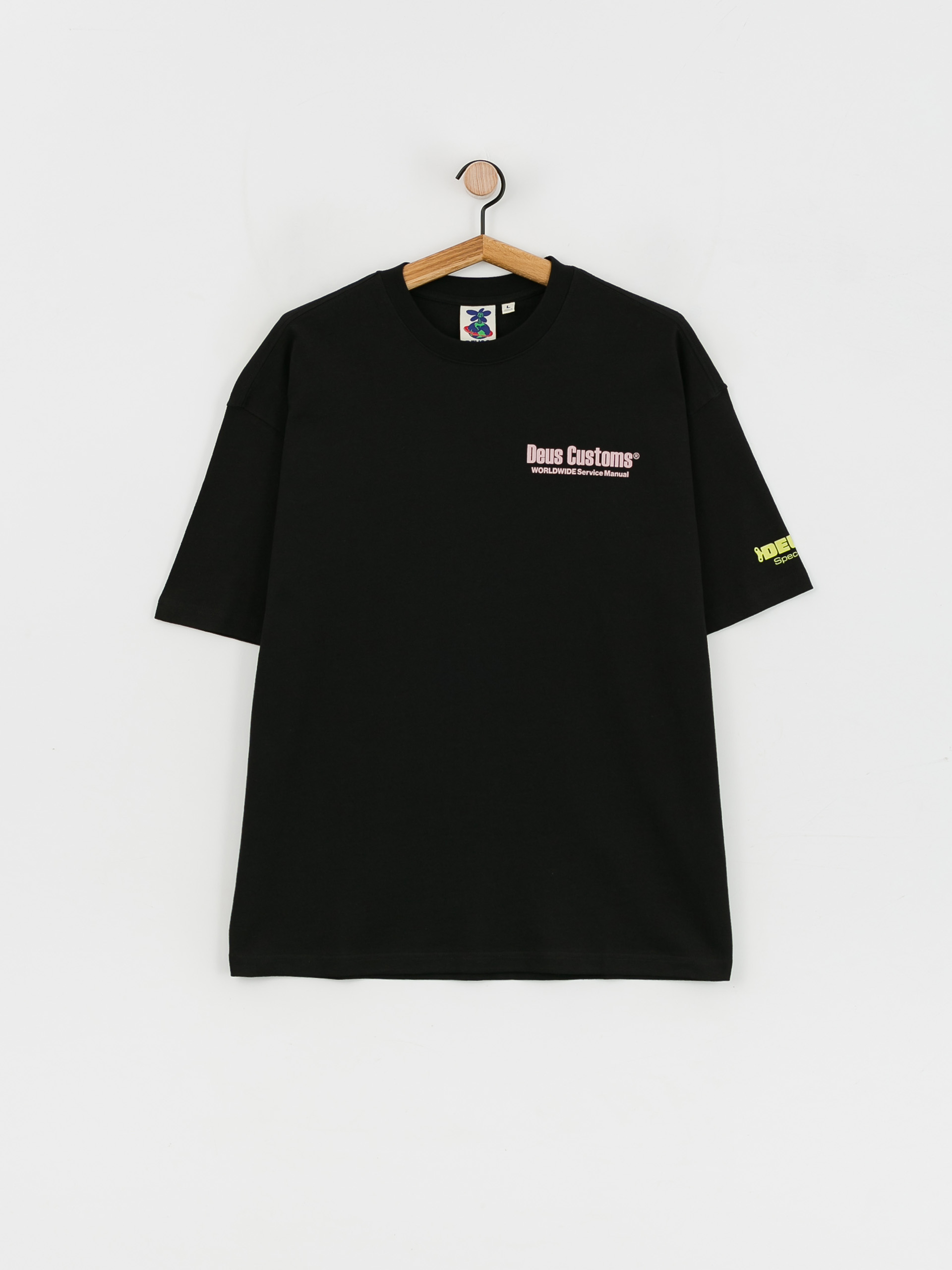 Tričko Deus Ex Machina Service Manual (black)