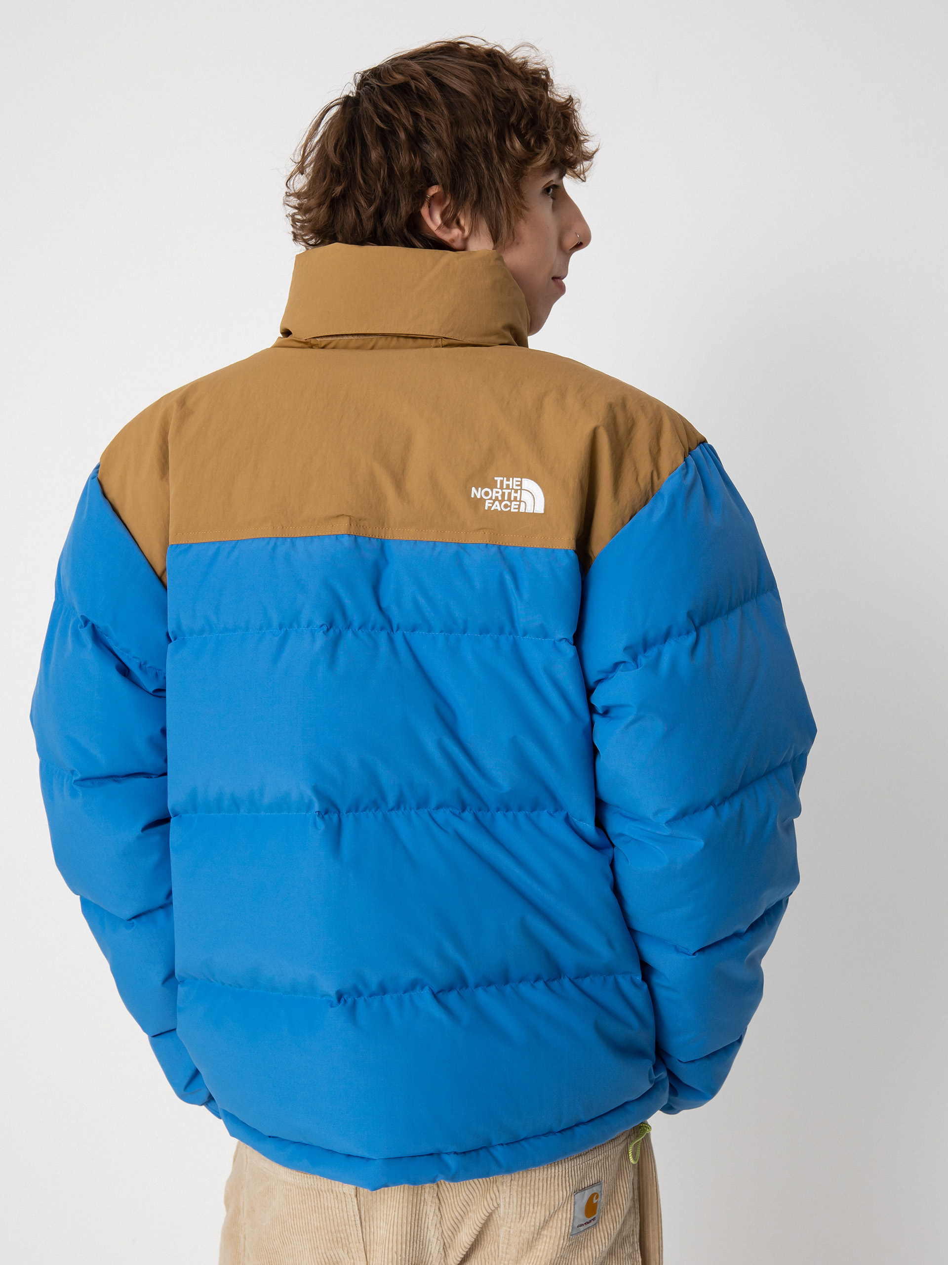 Bunda The North Face 92 Low-Fi Hi-Tek Nuptse (super sonic blue/utility brown)