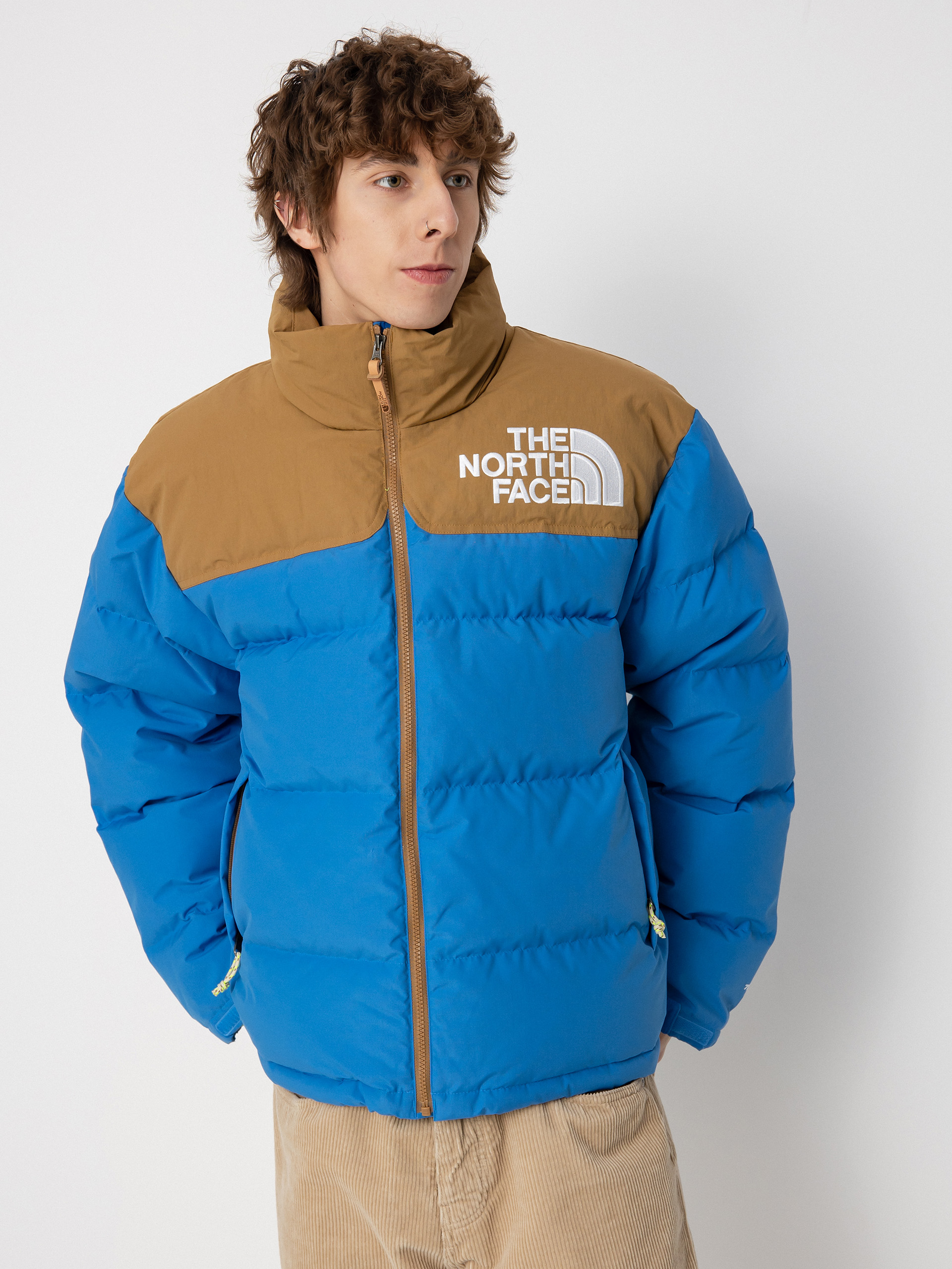 Bunda The North Face 92 Low-Fi Hi-Tek Nuptse (super sonic blue/utility brown)