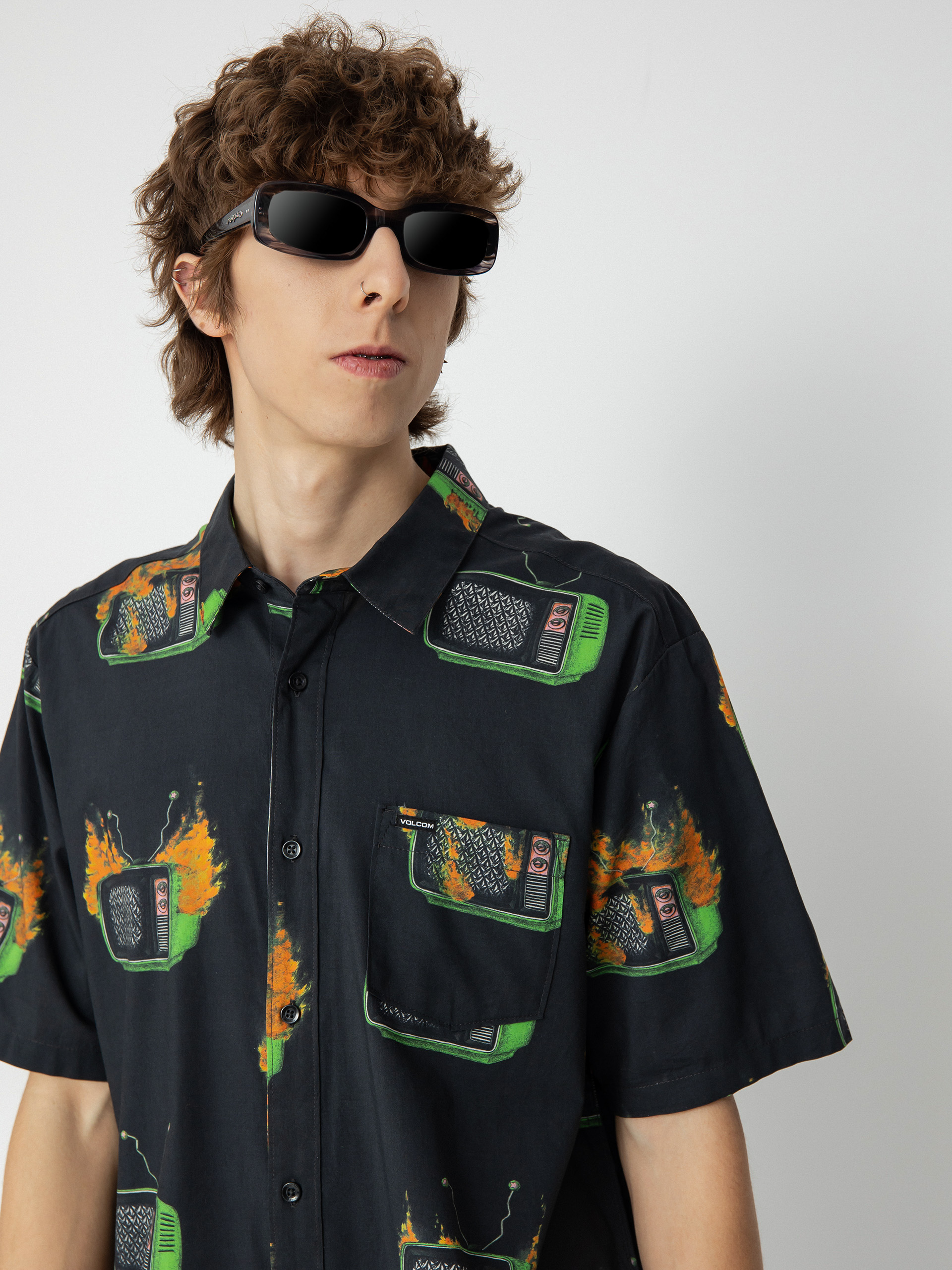 Košeľa Volcom Fa J Hager (black)