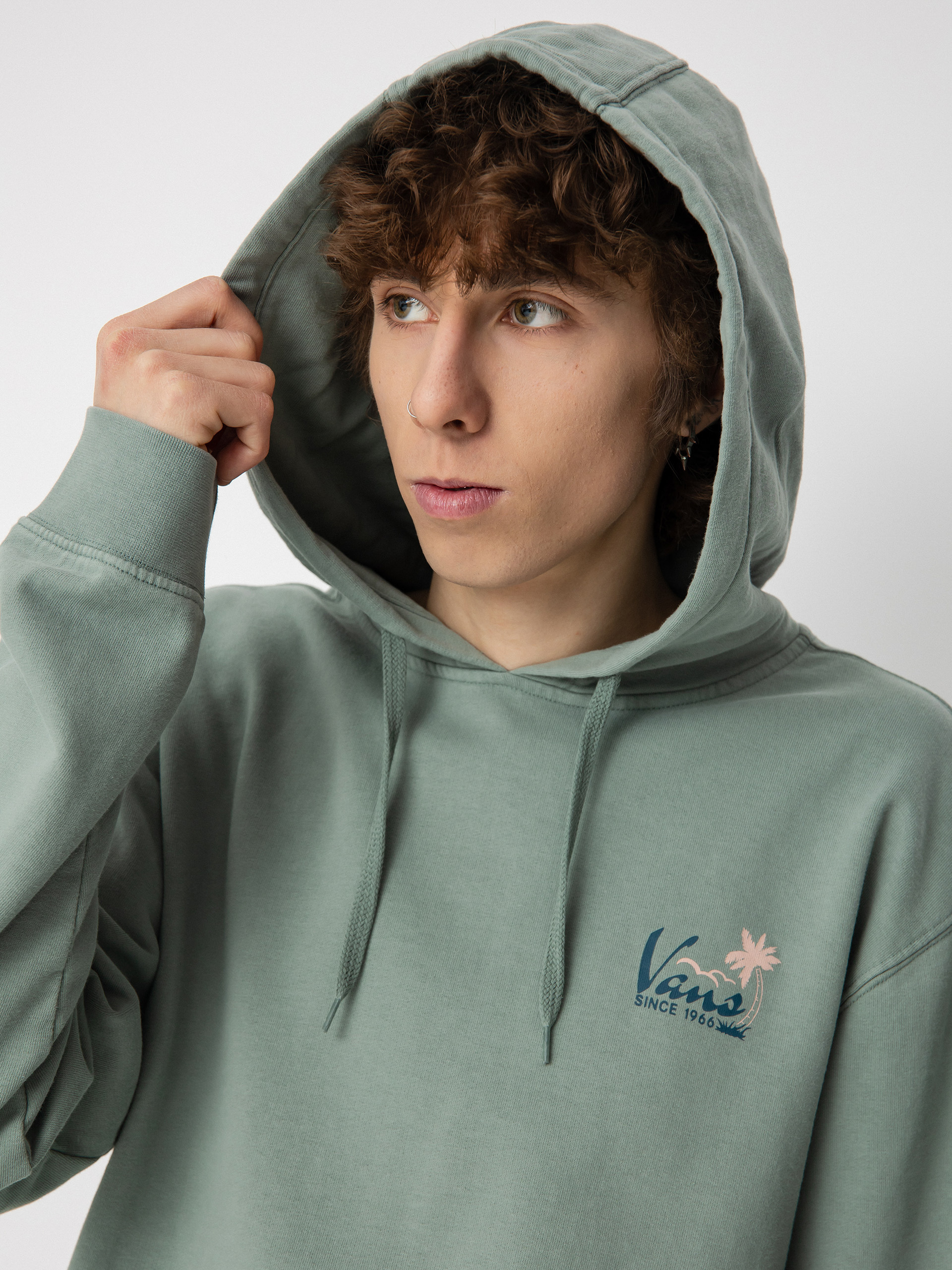 Mikina s kapucňou Vans Lodge HD (chinois green)