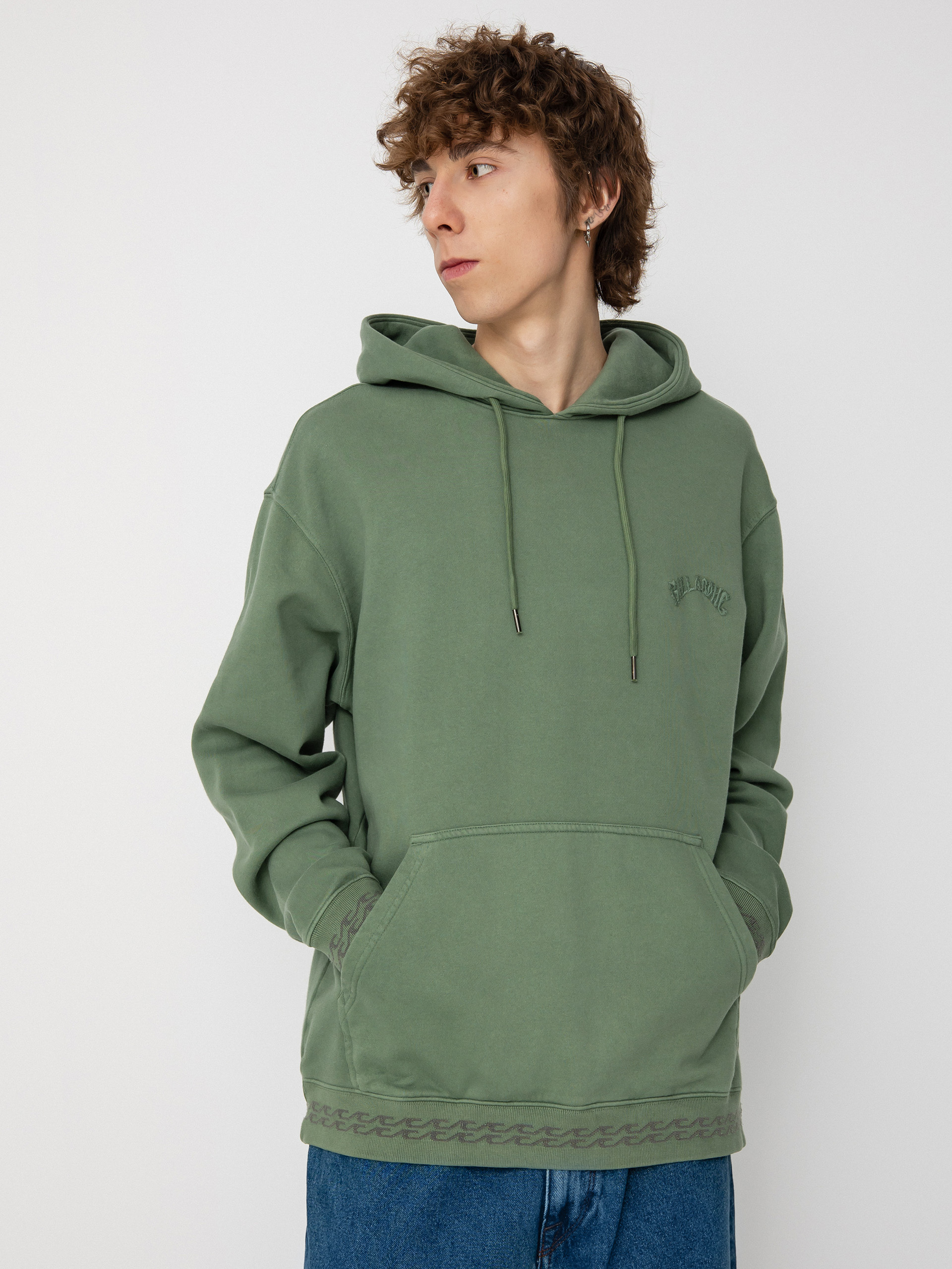 Mikina s kapucňou Billabong Wave Washed HD (sage)