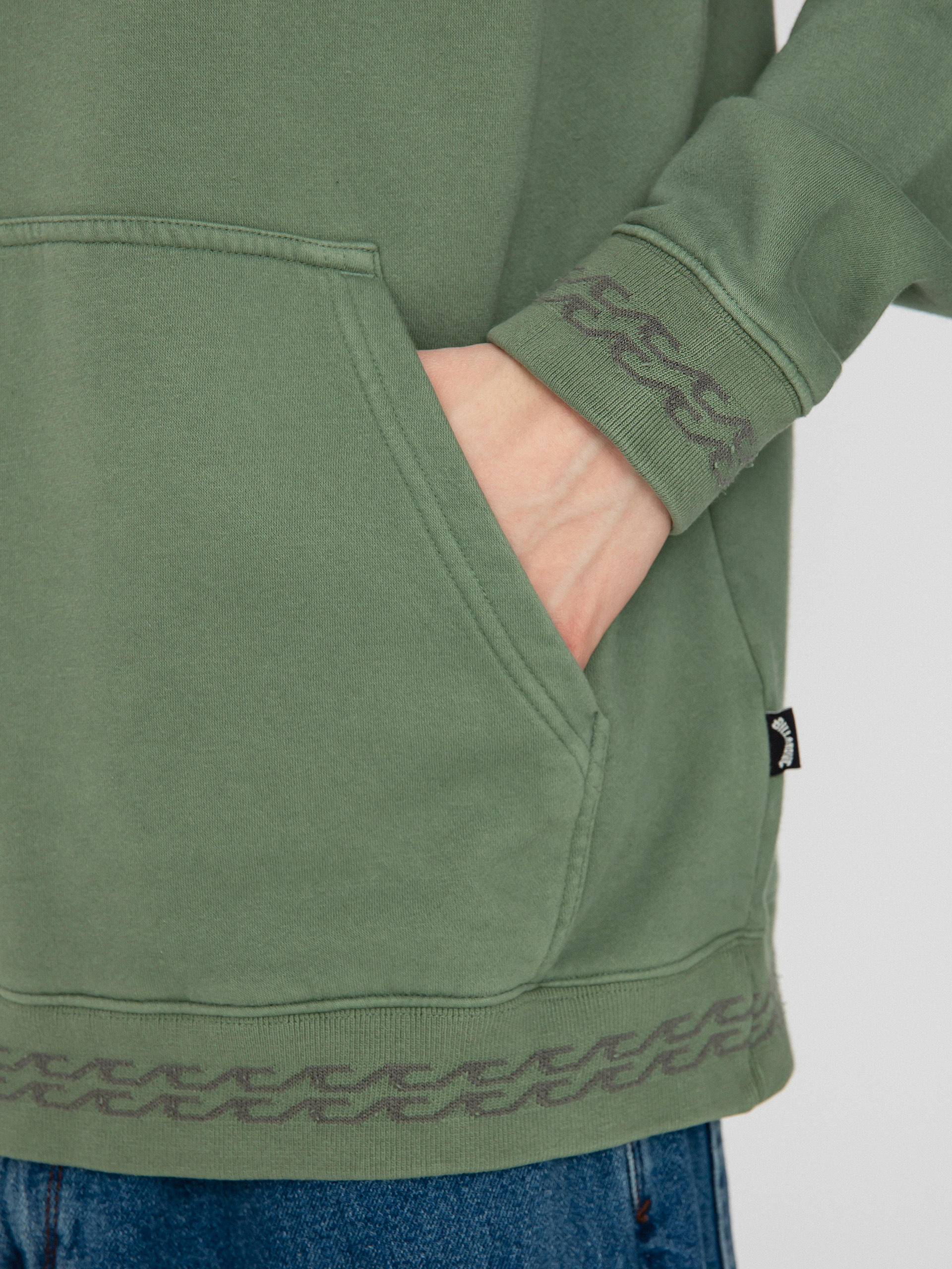 Mikina s kapucňou Billabong Wave Washed HD (sage)