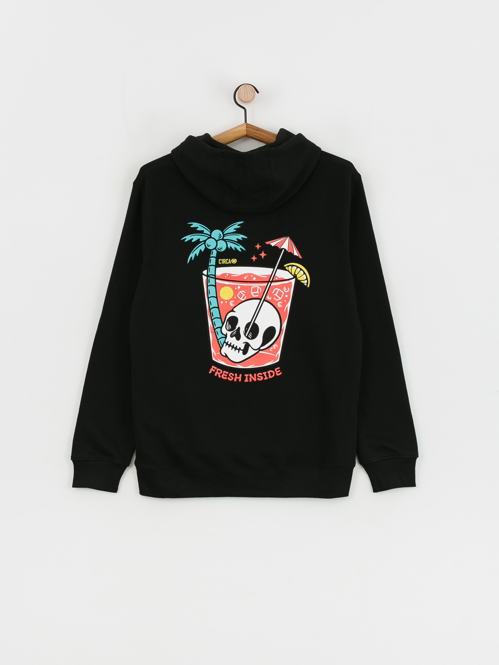 Mikina s kapucňou Circa Fresh Inside HD (black)