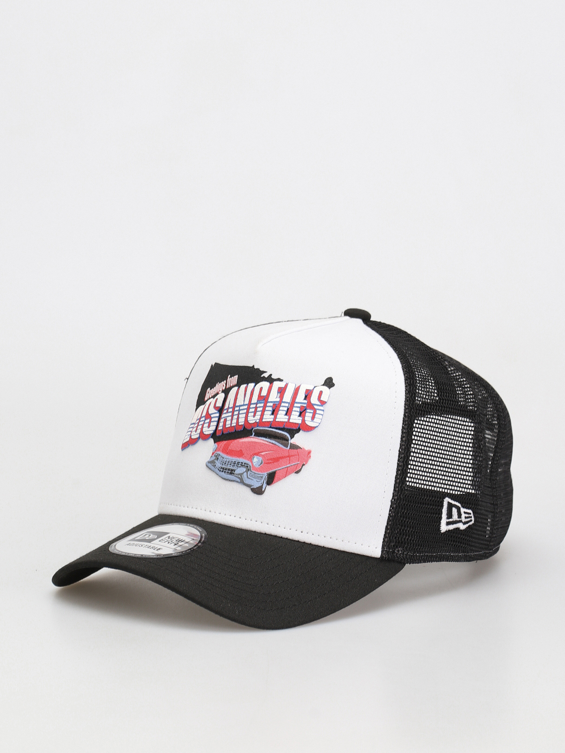 Šiltovka New Era US State Wordmark Trucker (black/white)