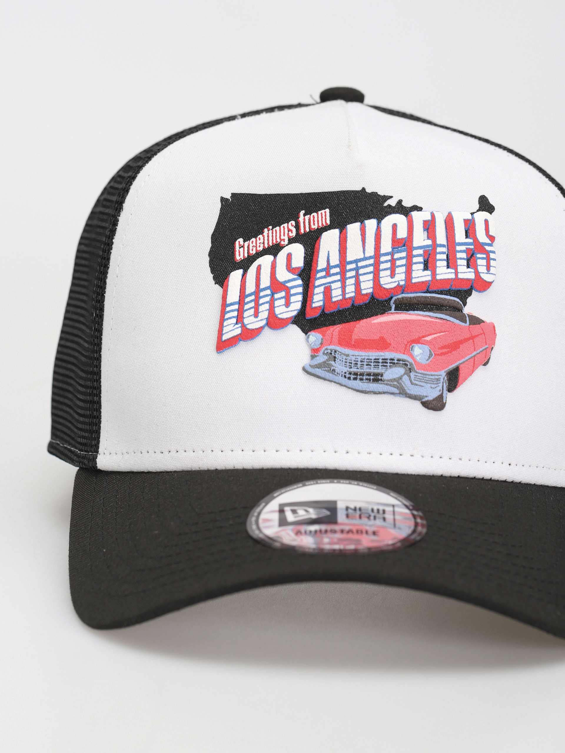 Šiltovka New Era US State Wordmark Trucker (black/white)