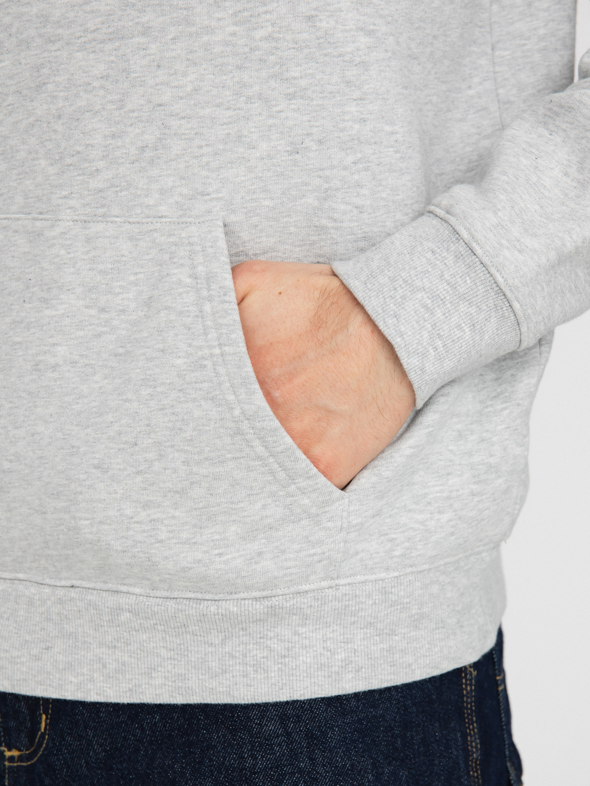 Mikina s kapucňou Cariuma Logo HD (melange grey)