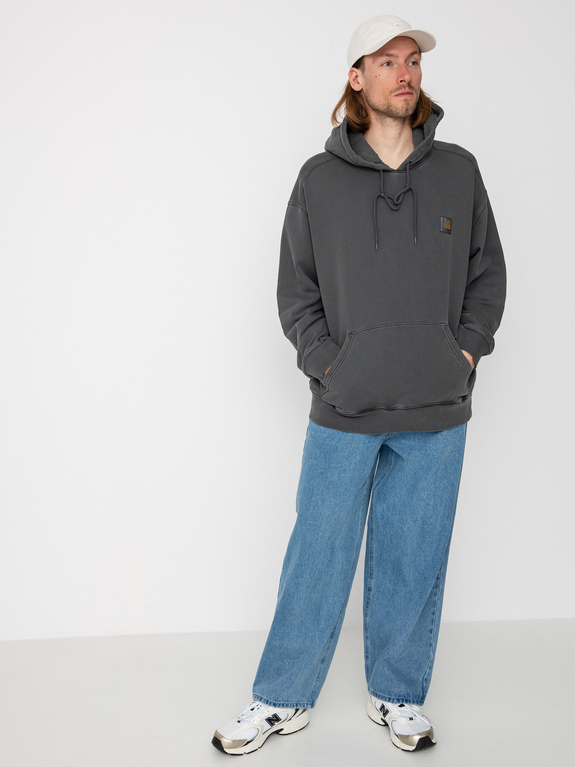 Mikina s kapucňou Carhartt WIP Nelson HD (black)