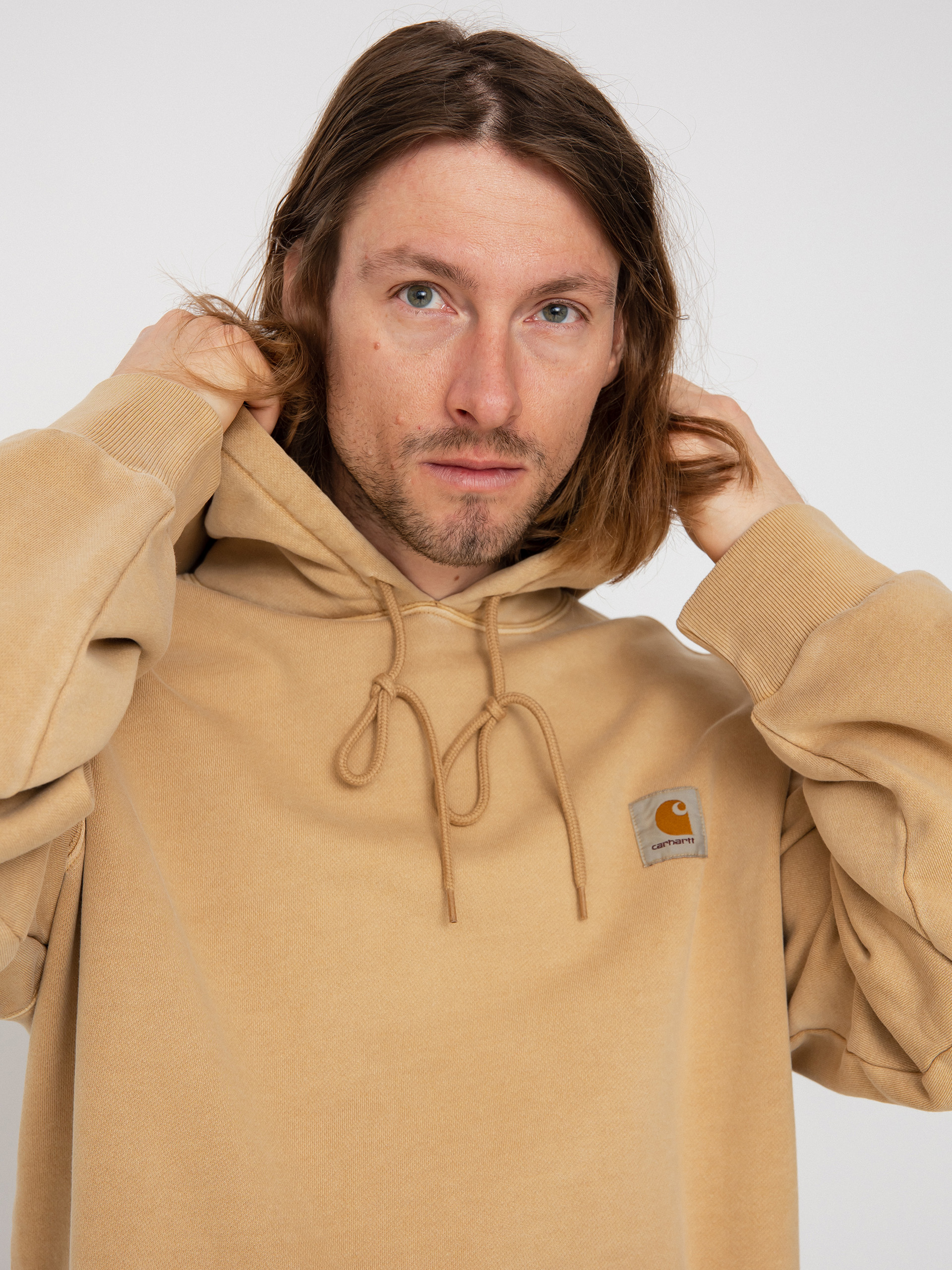 Mikina s kapucňou Carhartt WIP Nelson HD (dusty h brown)