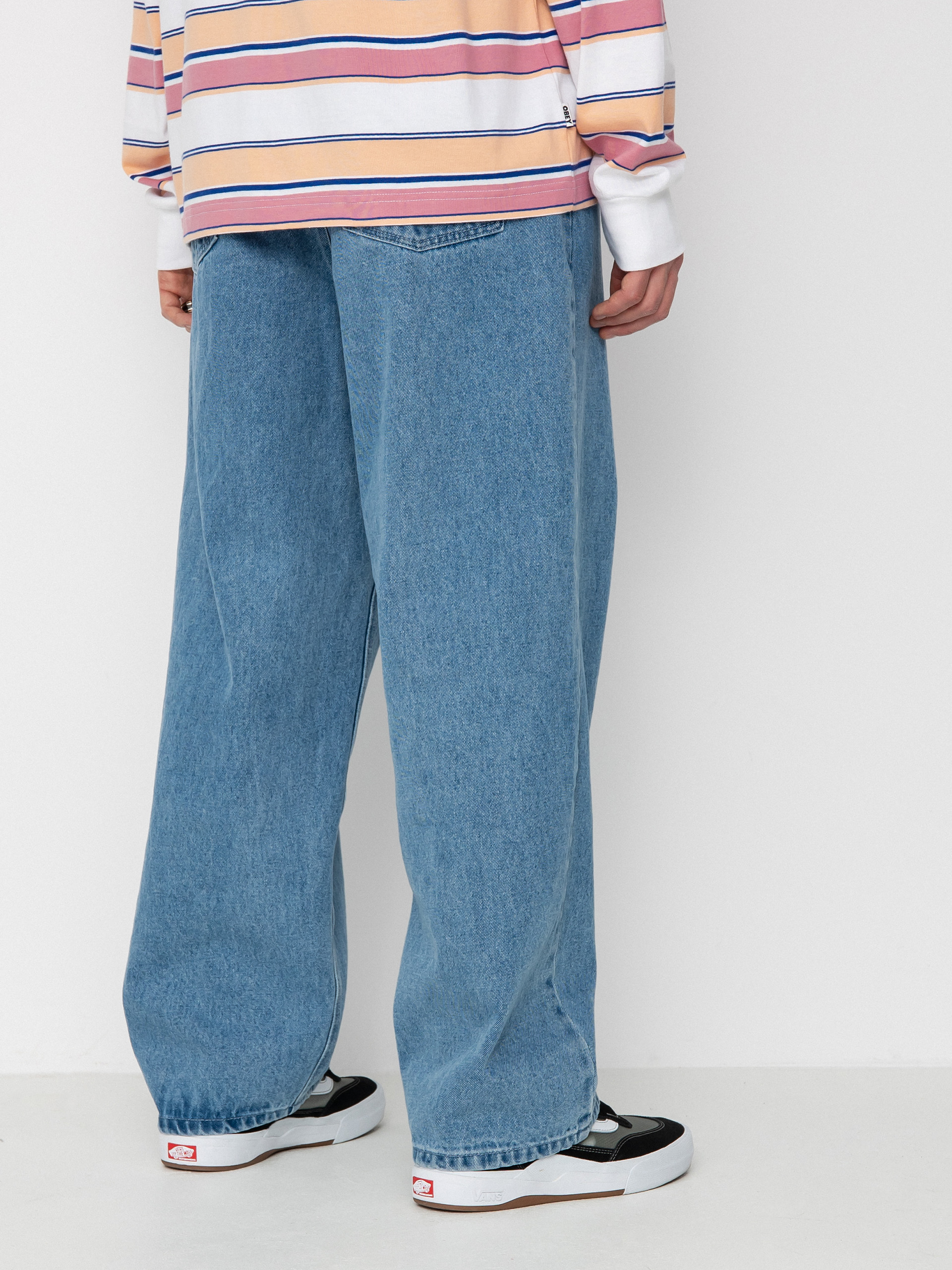 Nohavice OBEY Bigwig (light indigo)