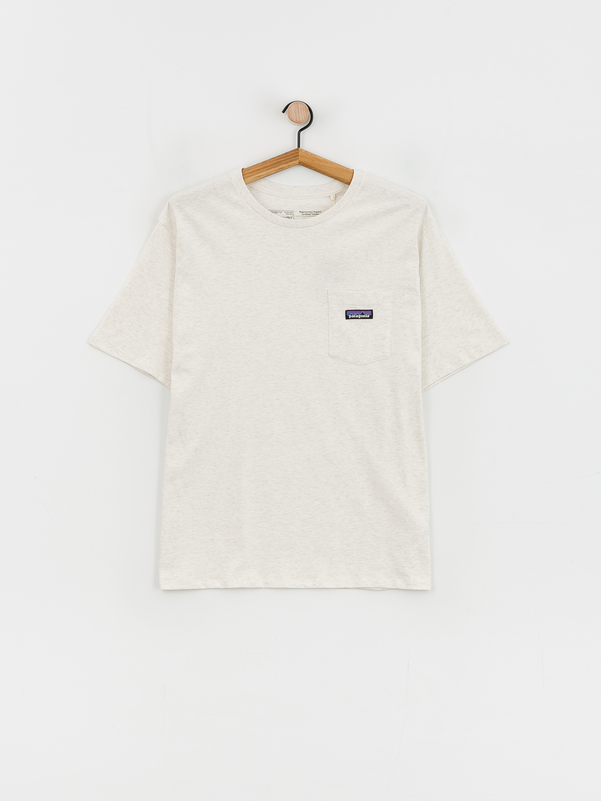Tričko Patagonia Regenerative Organic Certified Cotton Lightweight Pocket (birch white)