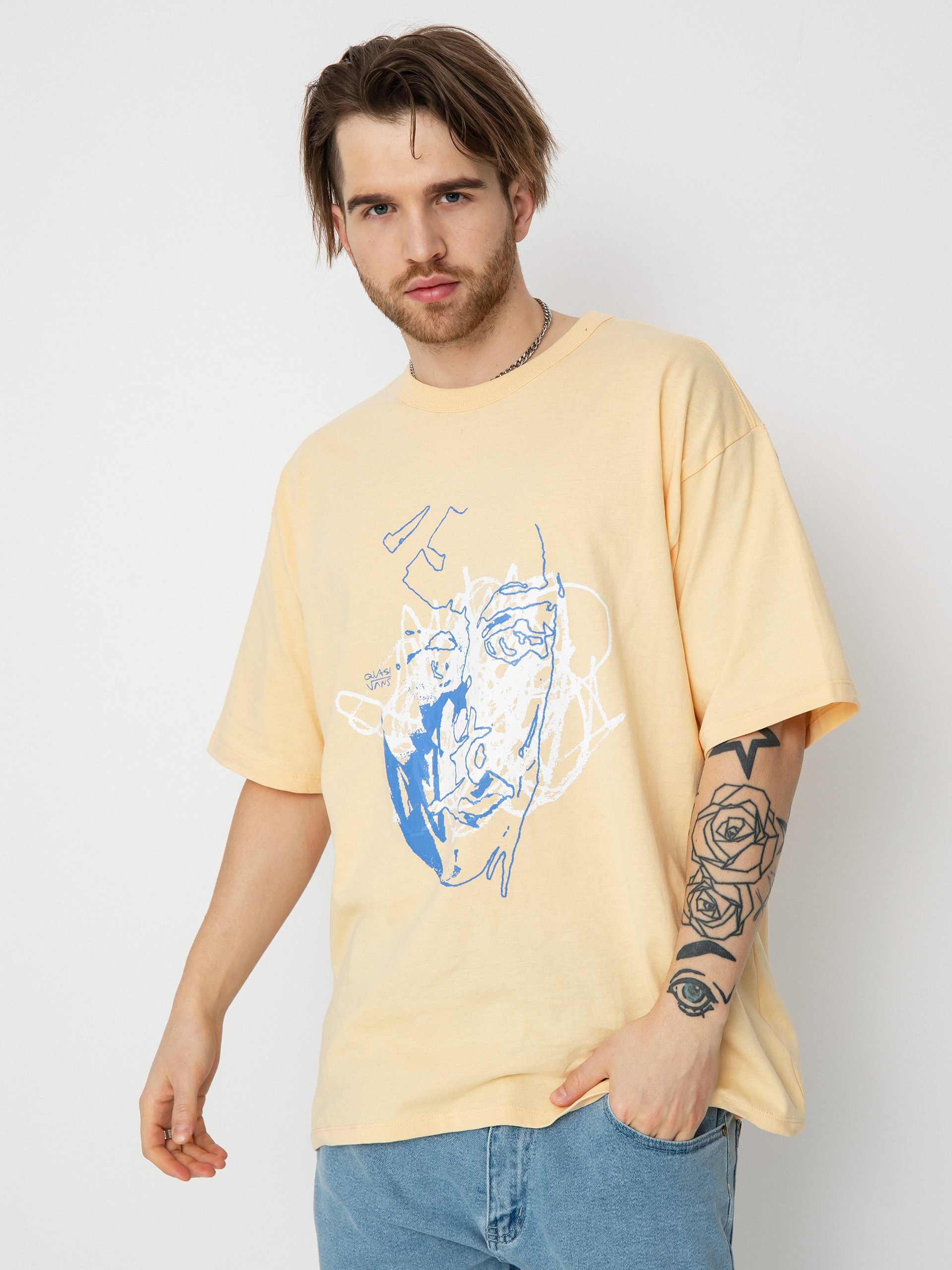 Tričko Vans X Quasi OTW Mask (apricot sherbet)