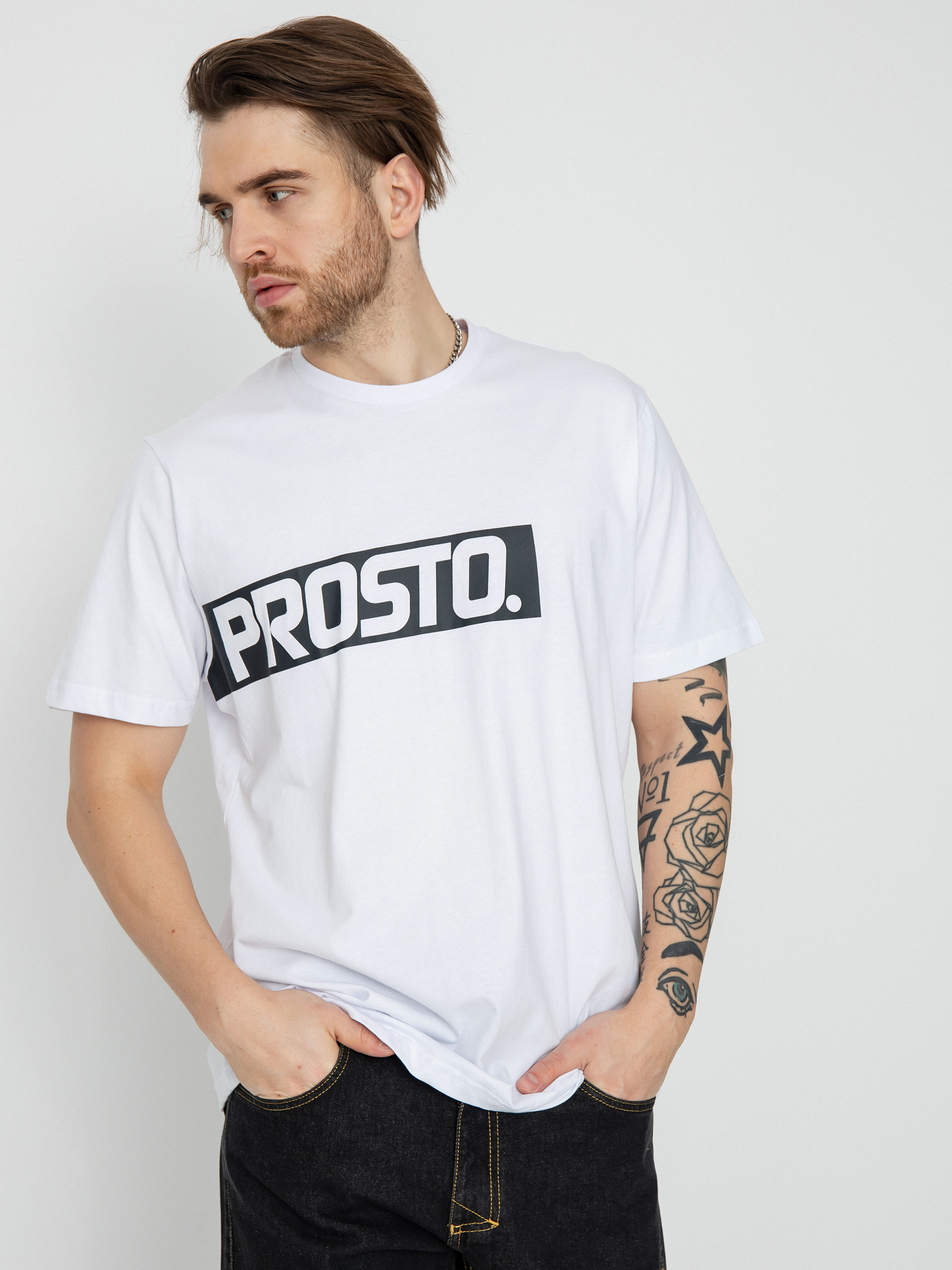 Tričko Prosto Logstri (white)