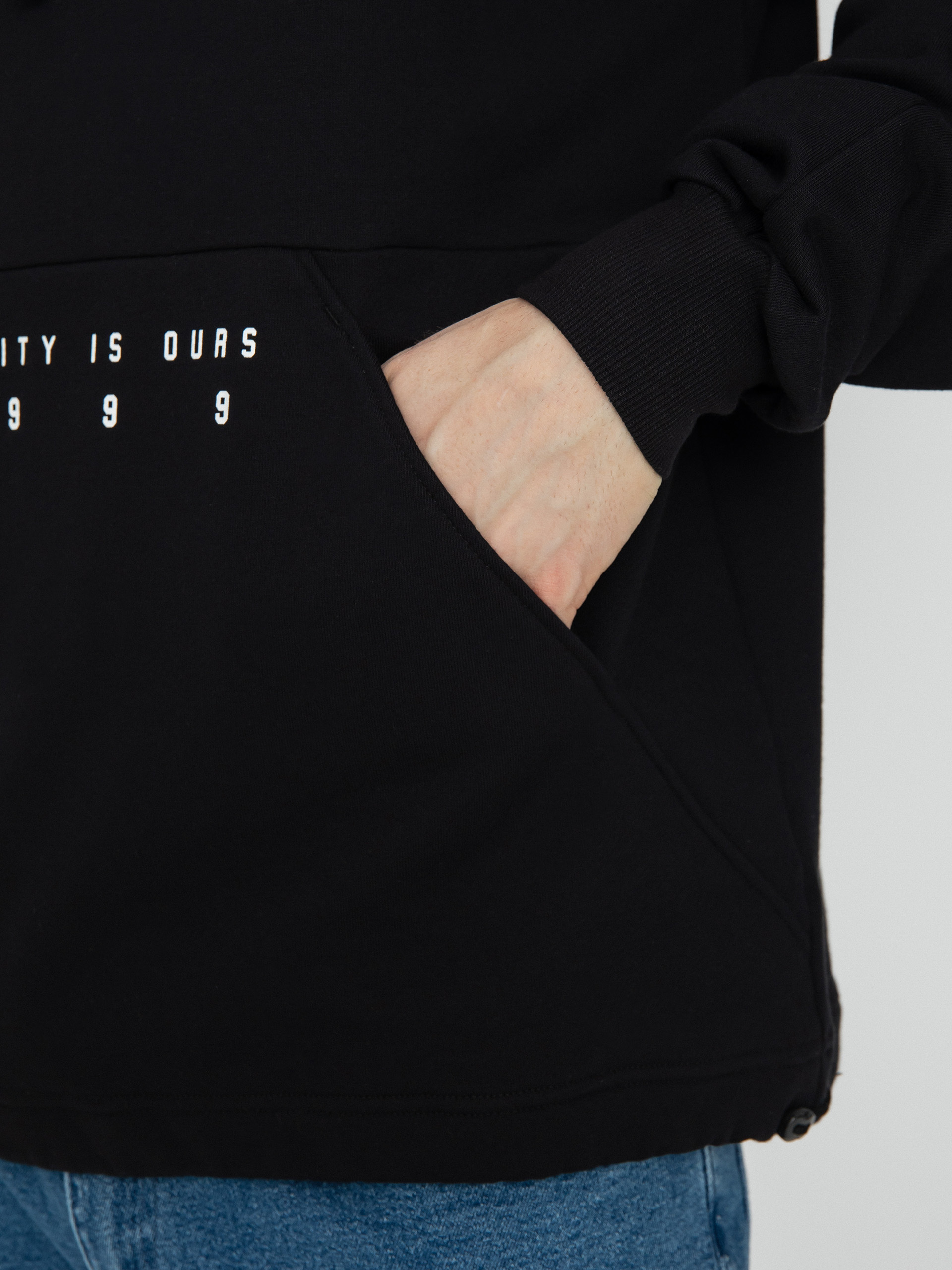 Mikina s kapucňou Prosto Article HD (black)