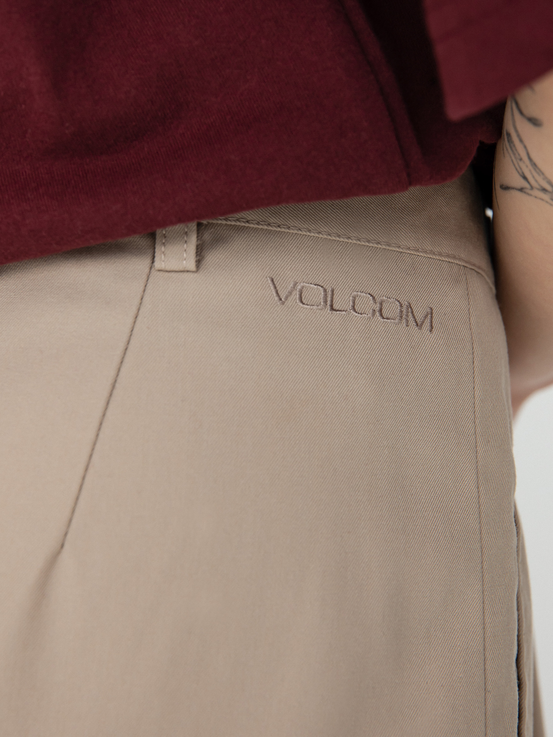 Nohavice Volcom Histone Wmn (taupe)