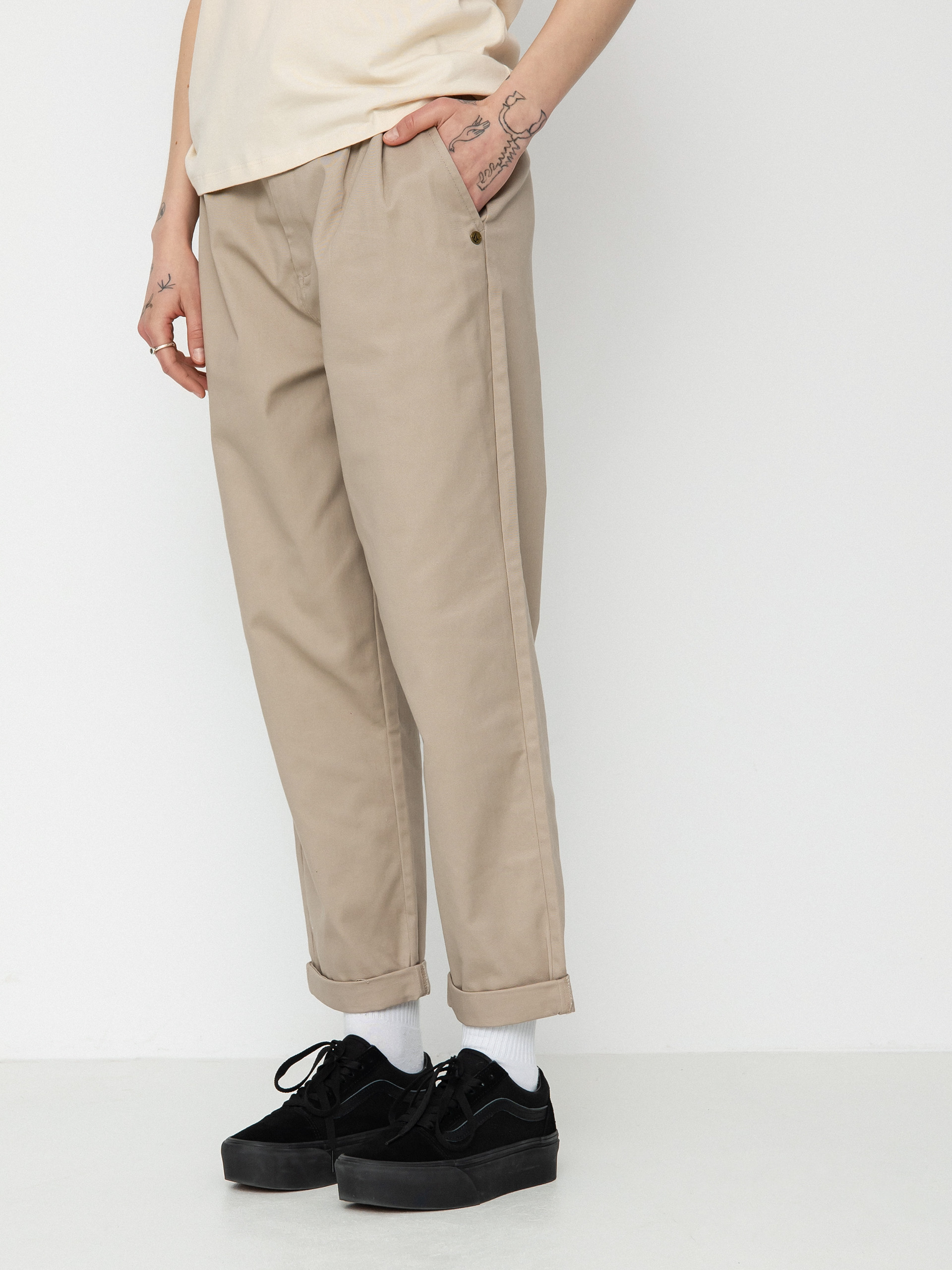 Nohavice Volcom Frochickie Wmn (taupe)