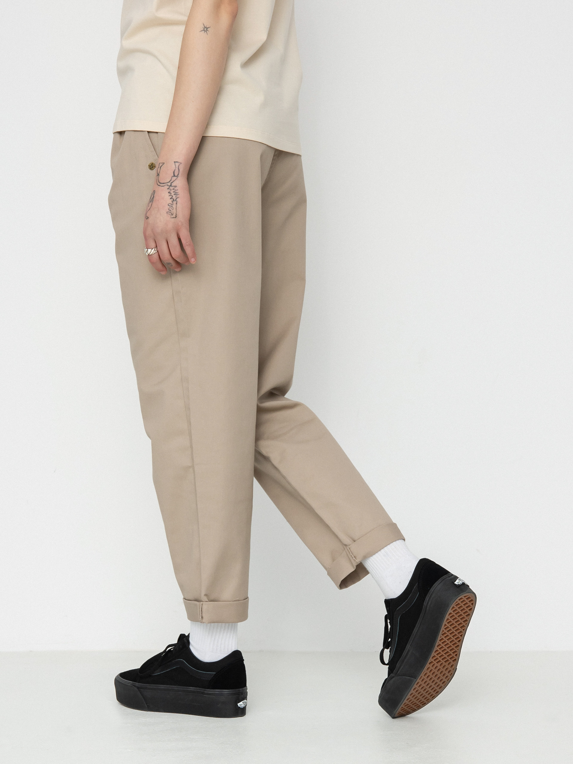 Nohavice Volcom Frochickie Wmn (taupe)