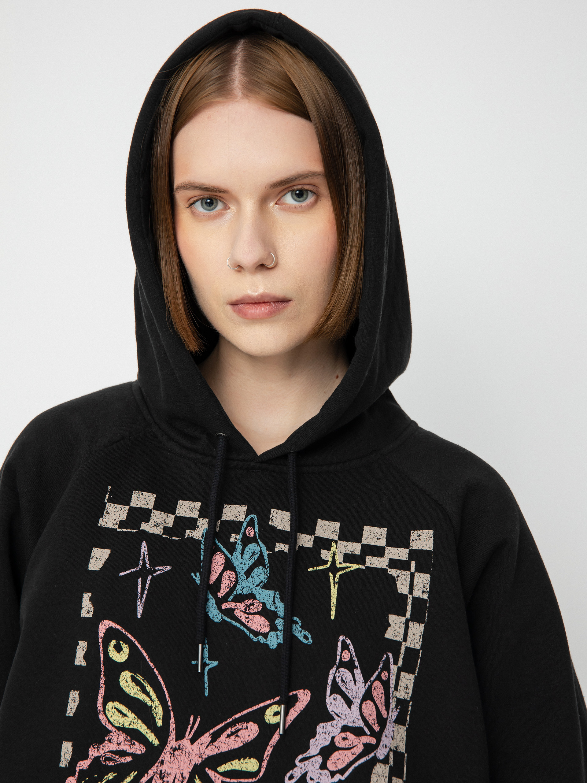 Mikina s kapucňou Volcom Truly Stoked Bf HD Wmn (black)