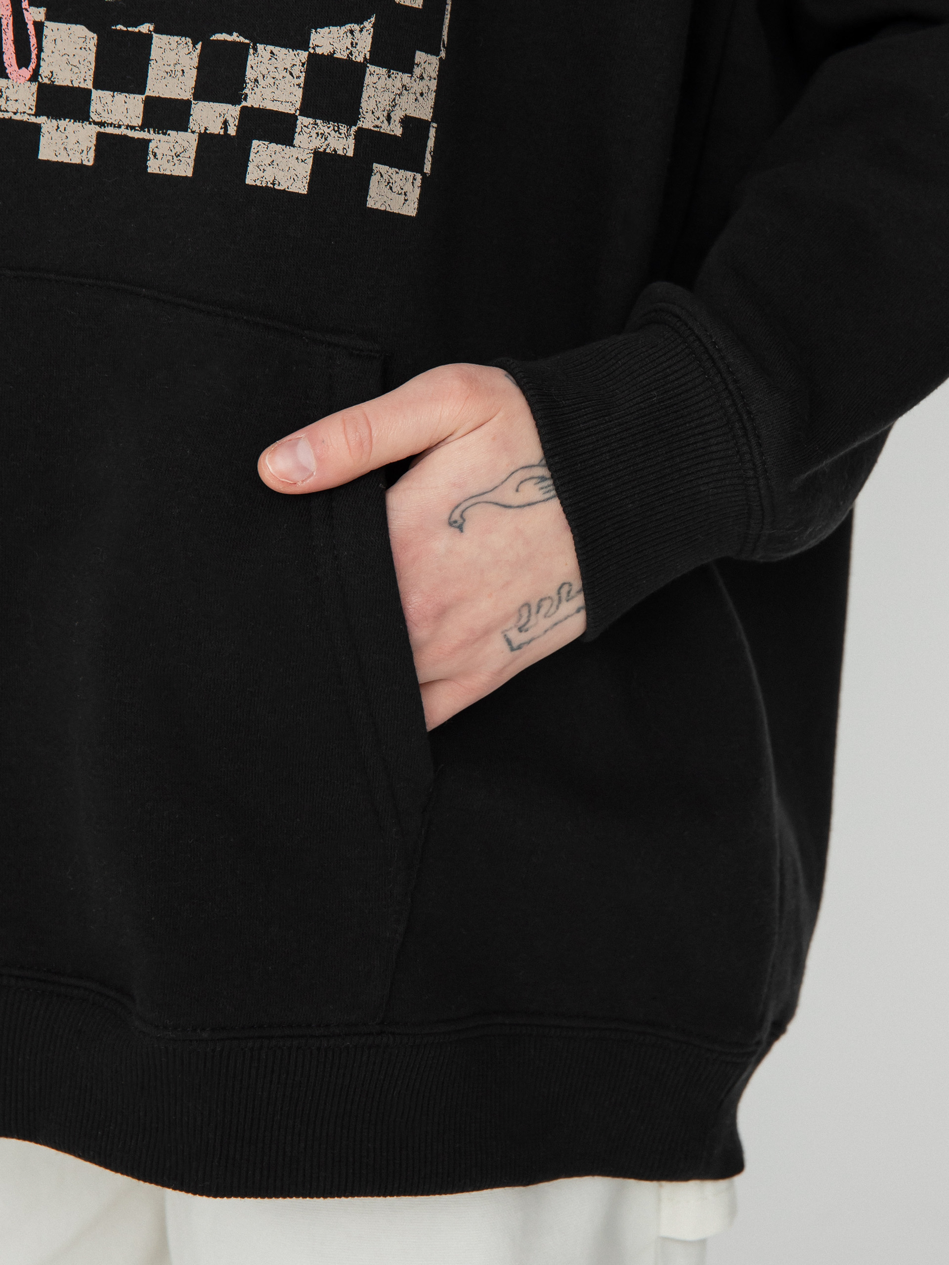 Mikina s kapucňou Volcom Truly Stoked Bf HD Wmn (black)