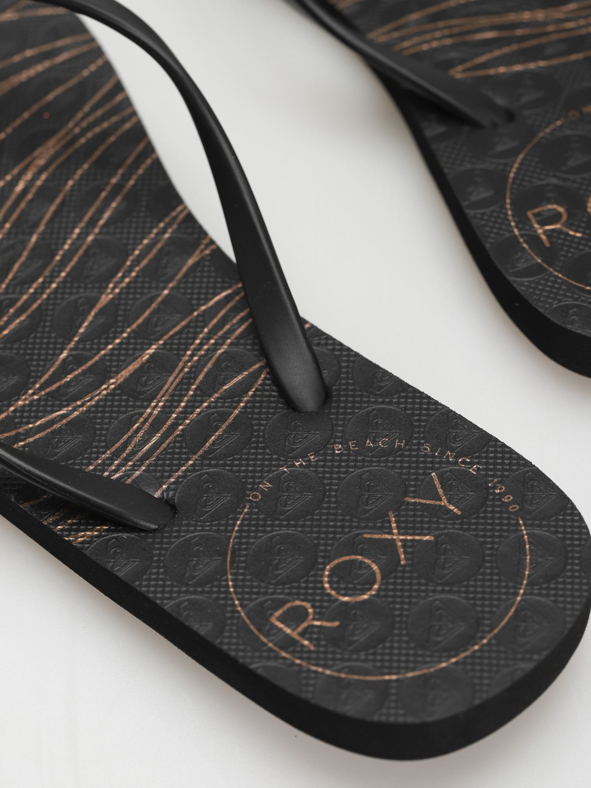 Šľapky Roxy Klapki Viva Stamp II Wmn (anthracite/black)