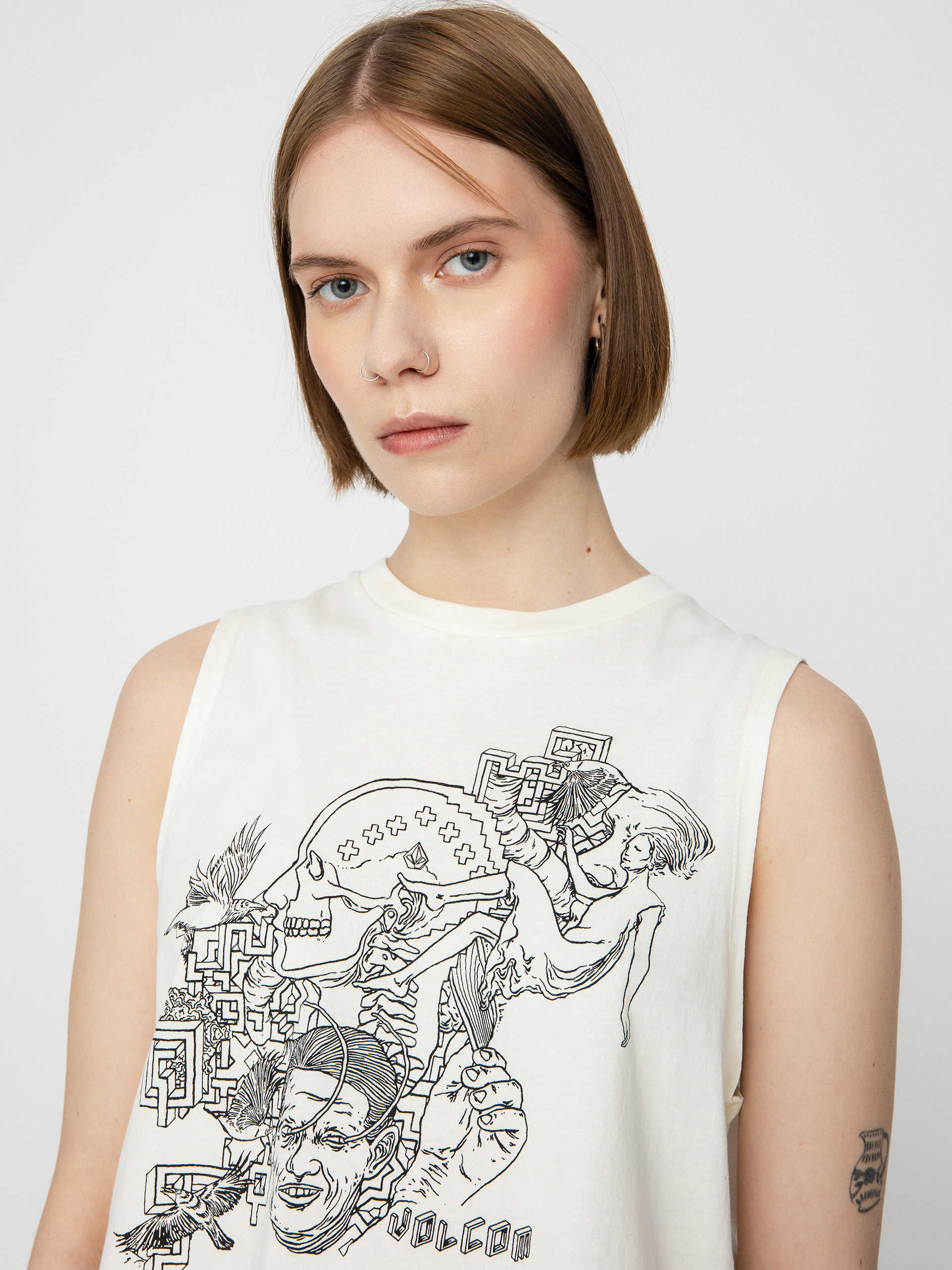 Tričko Volcom Fa Ed Merlin Murray Wmn (star white)