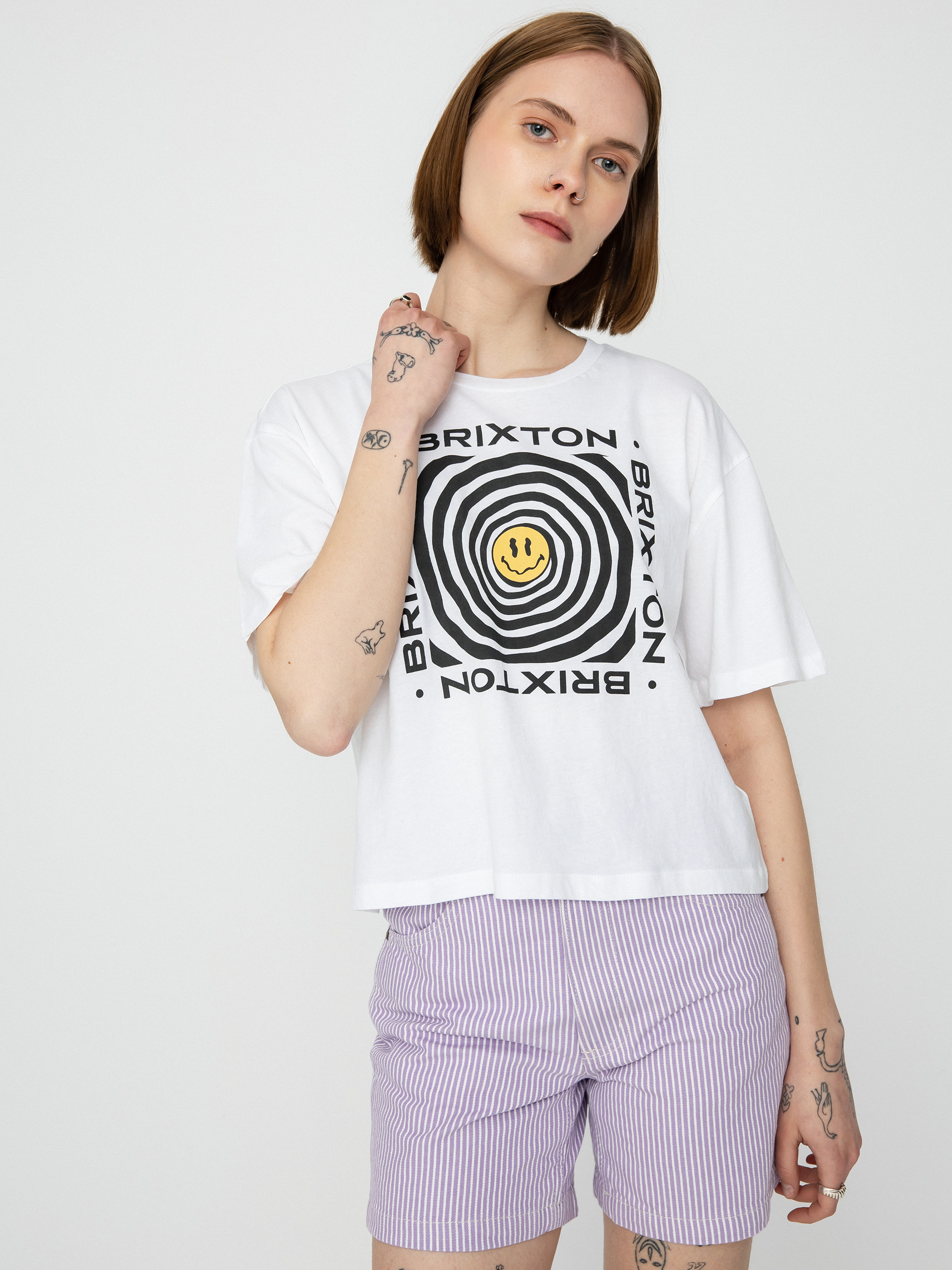 Tričko Brixton Dizzy Skimmer Wmn (white)