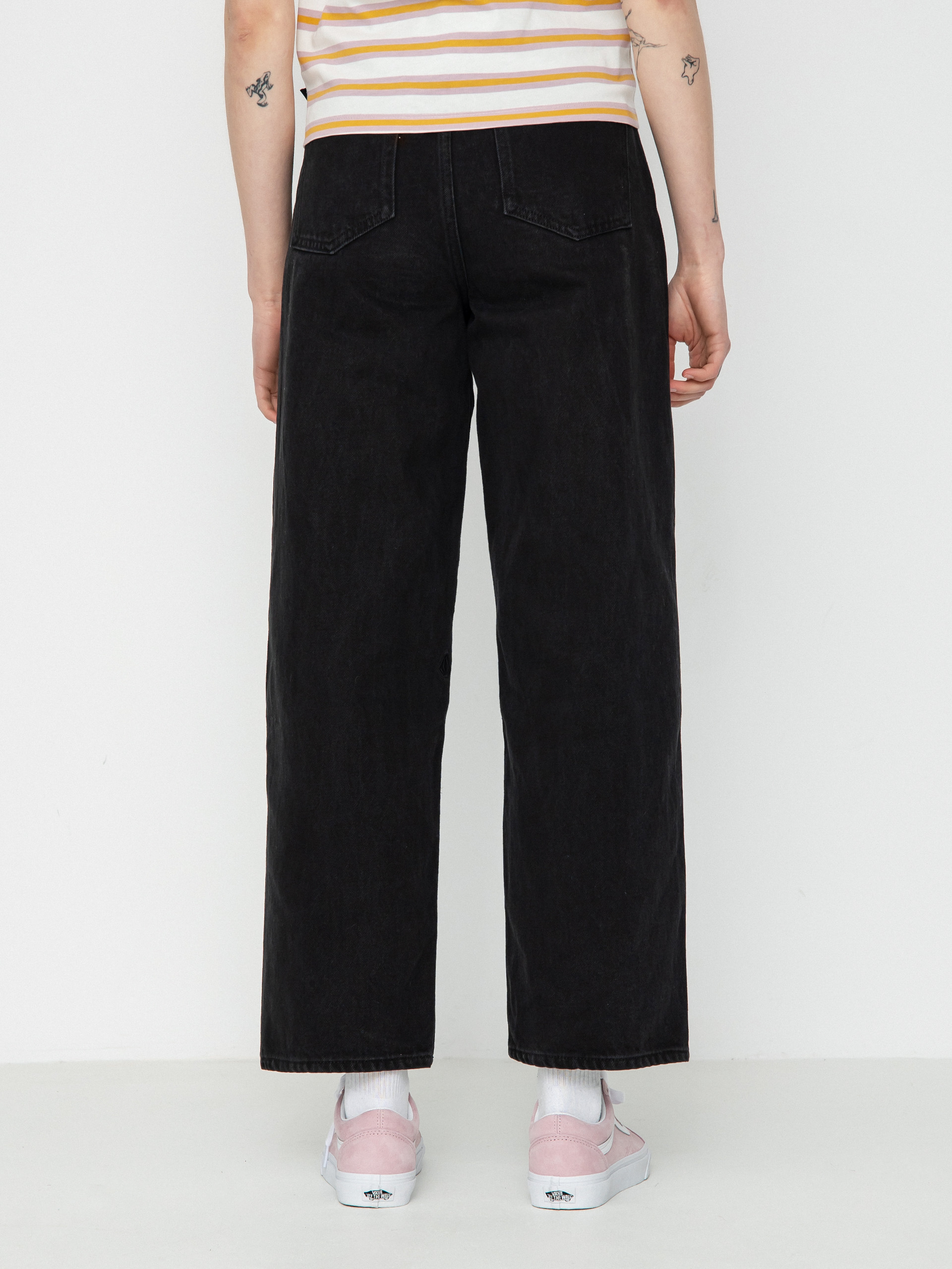 Nohavice Volcom Weellow Denim Wmn (black)