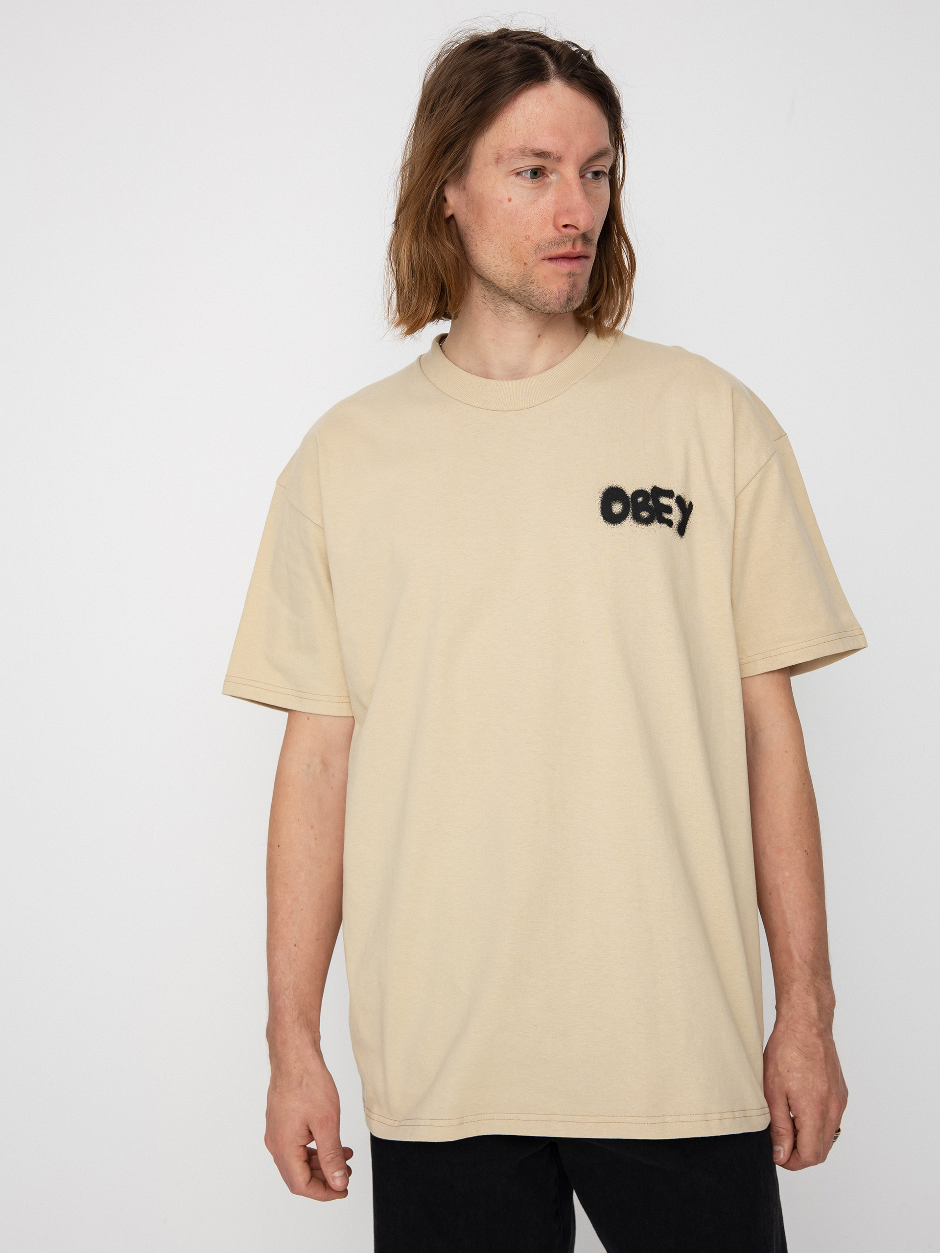 Tričko OBEY Visual Design Studio (sand)