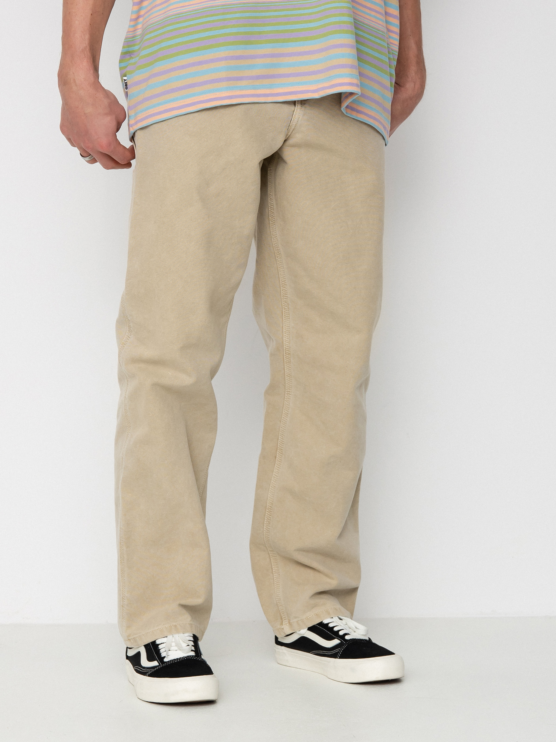 Nohavice Carhartt WIP Single Knee (dusty h brown)