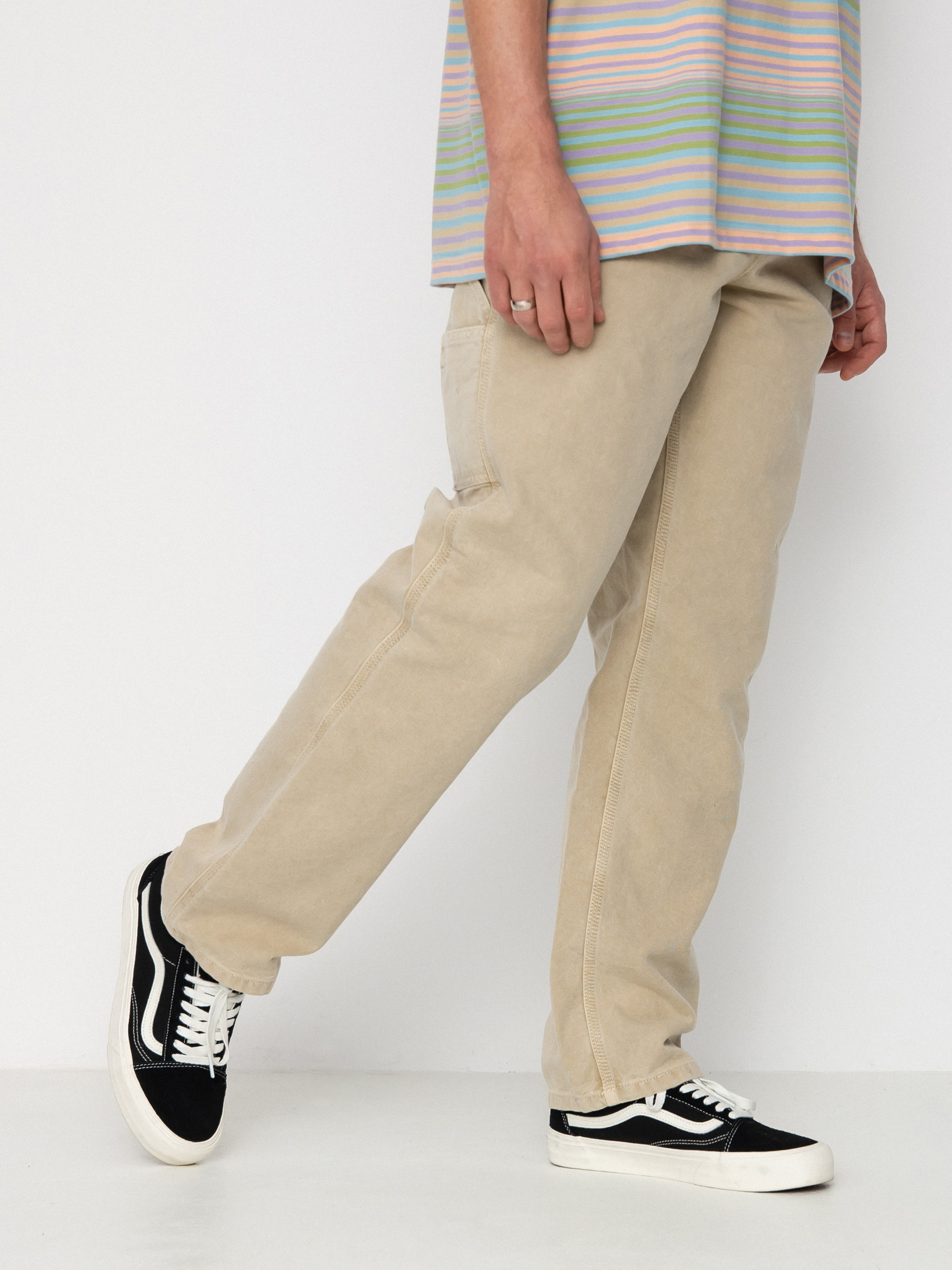 Nohavice Carhartt WIP Single Knee (dusty h brown)