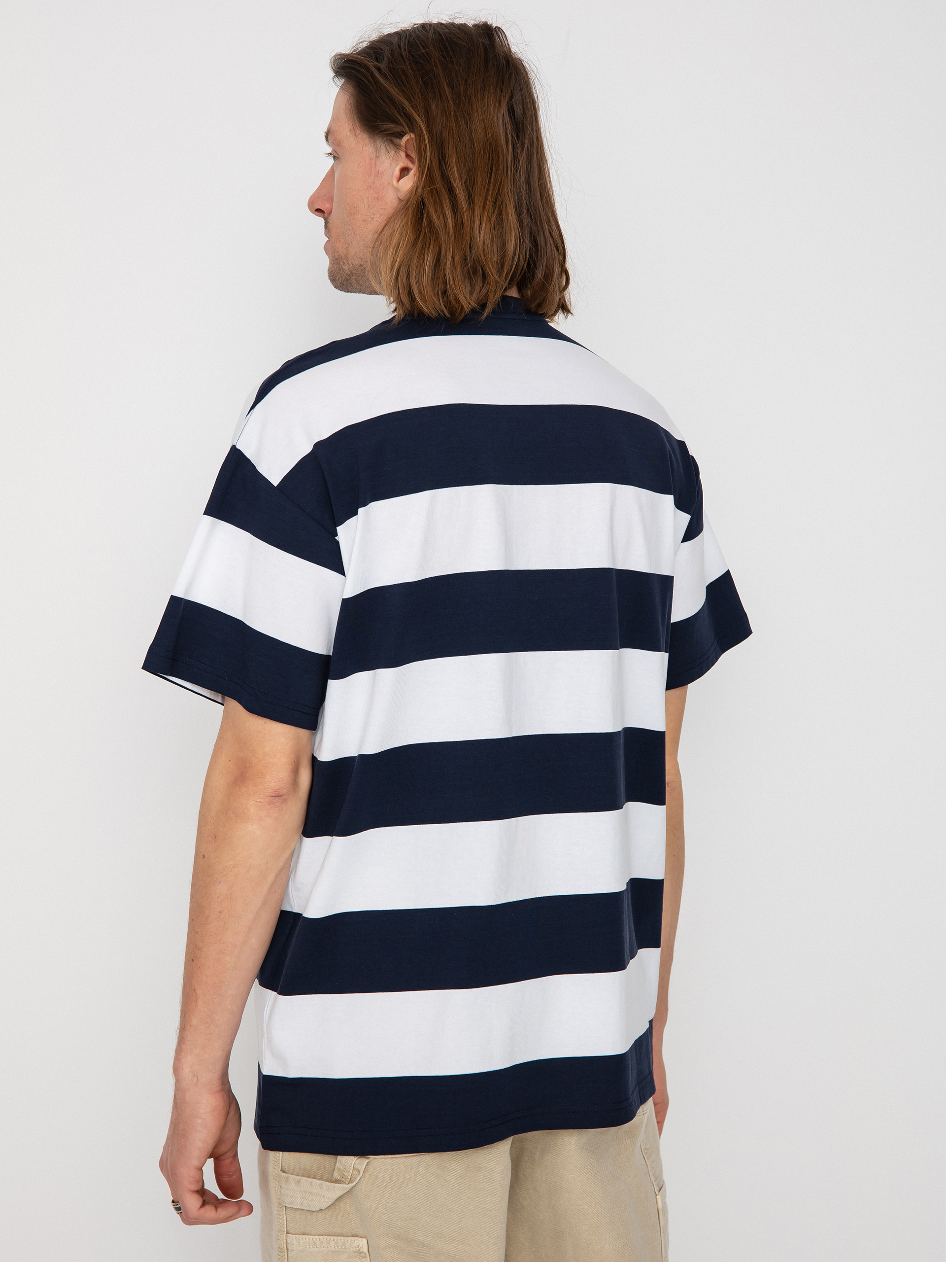 Tričko Carhartt WIP Dampier (dampier stripe atom blue/white)