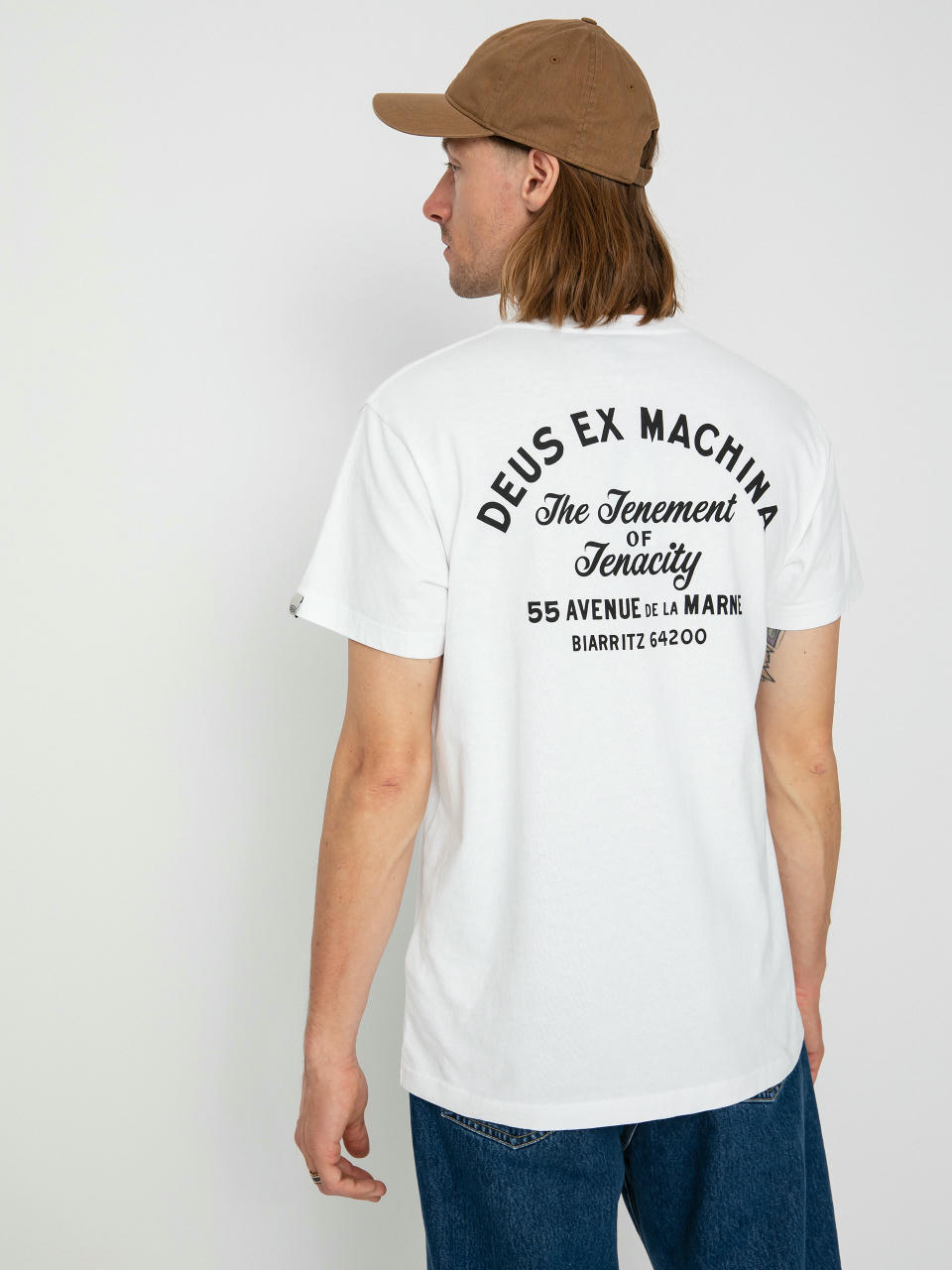 Tričko Deus Ex Machina Biarritz Address (white)