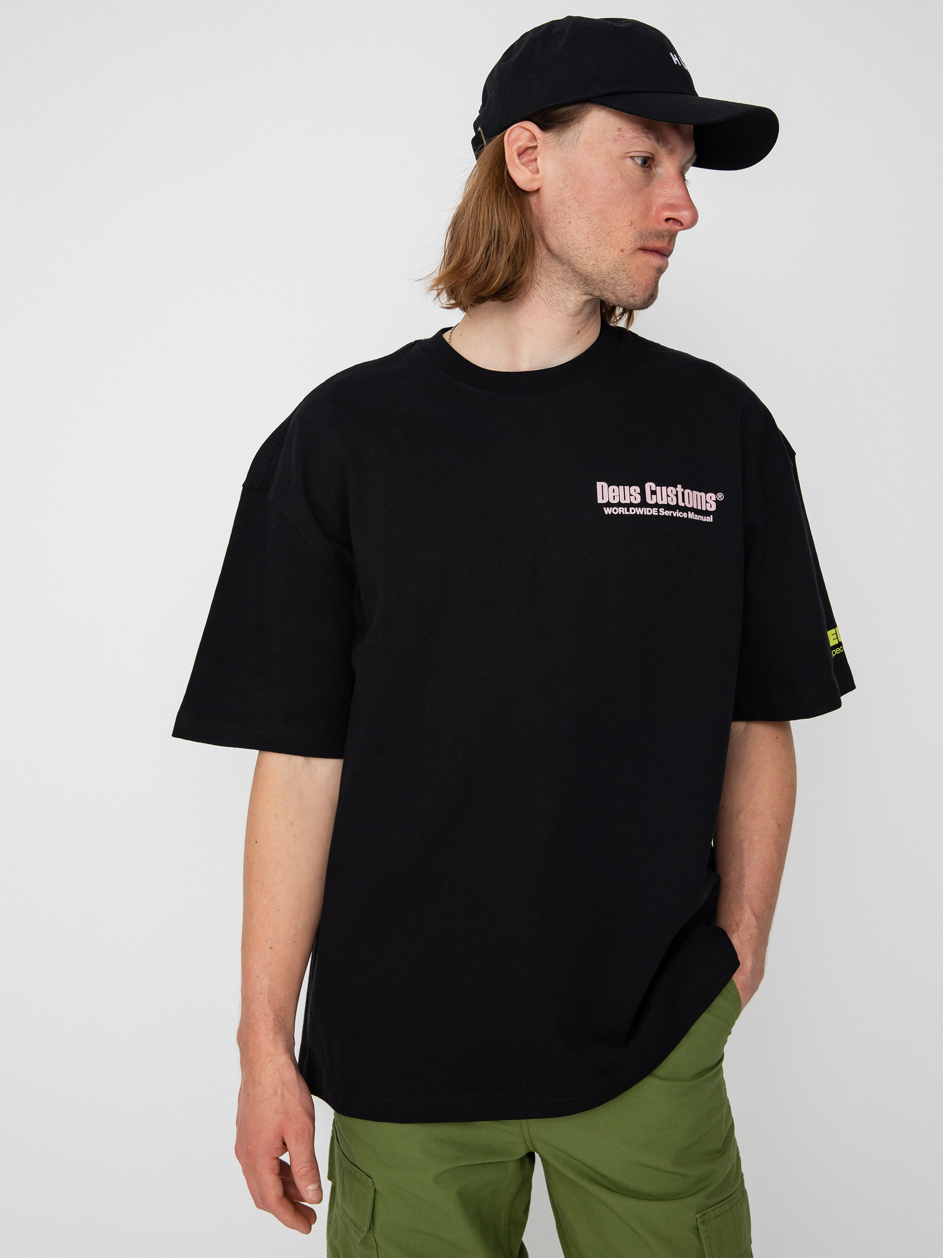 Tričko Deus Ex Machina Service Manual (black)