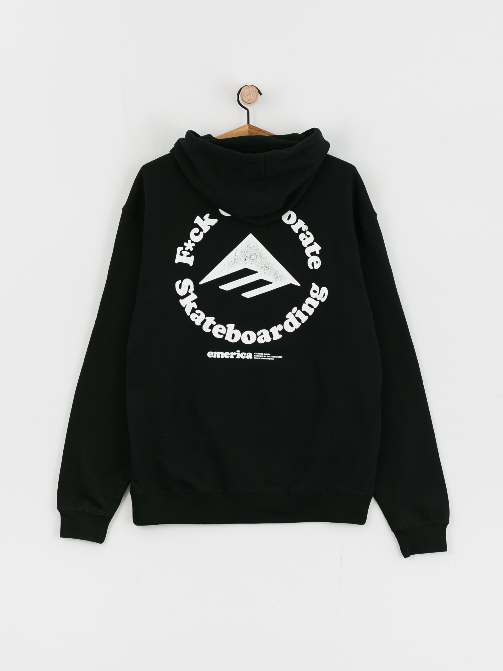 Mikina s kapucňou Emerica Eff Corporate 2 HD (black)