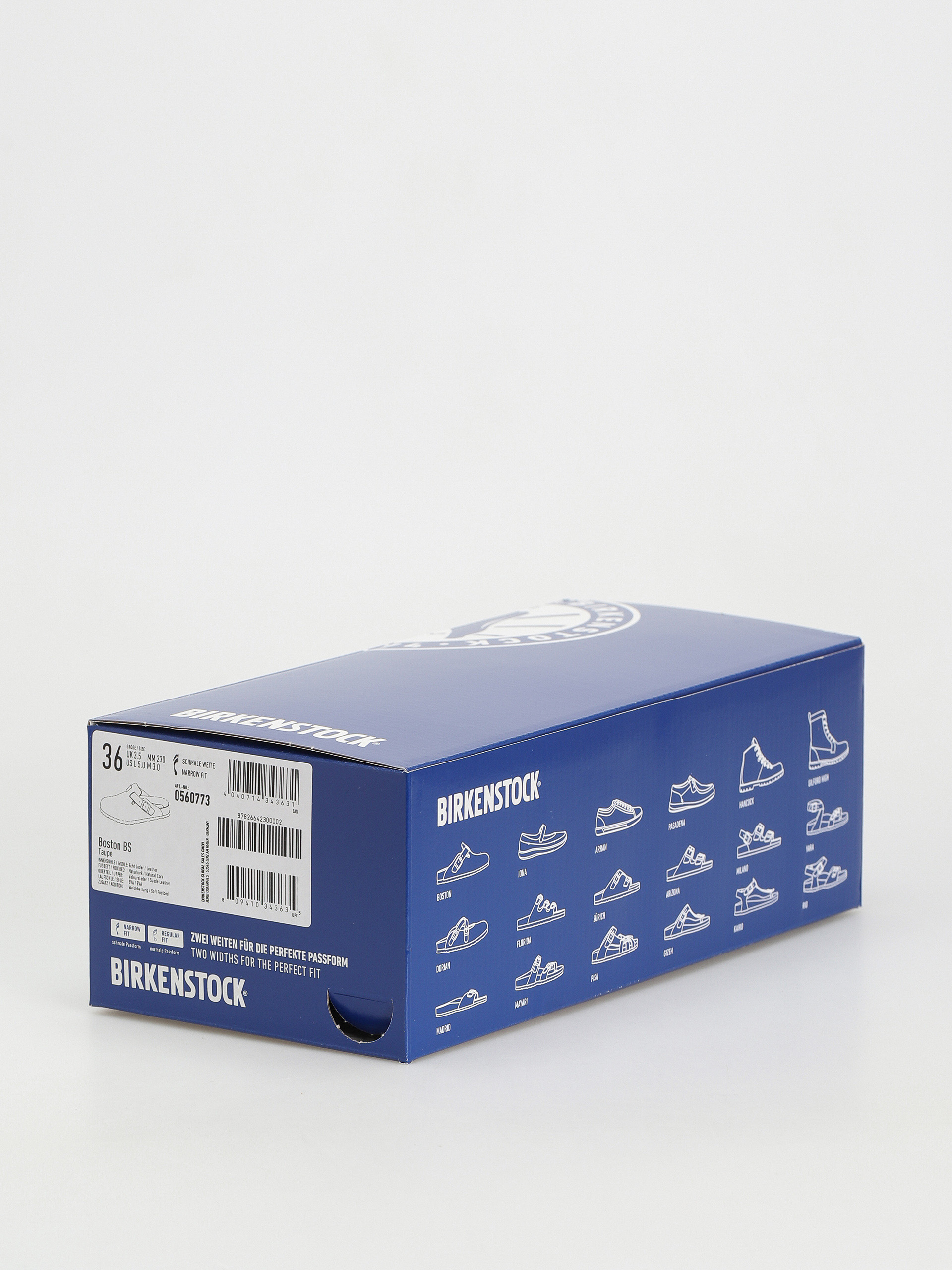 Šľapky Birkenstock Boston SFB Suede Narrow Wmn (taupe)