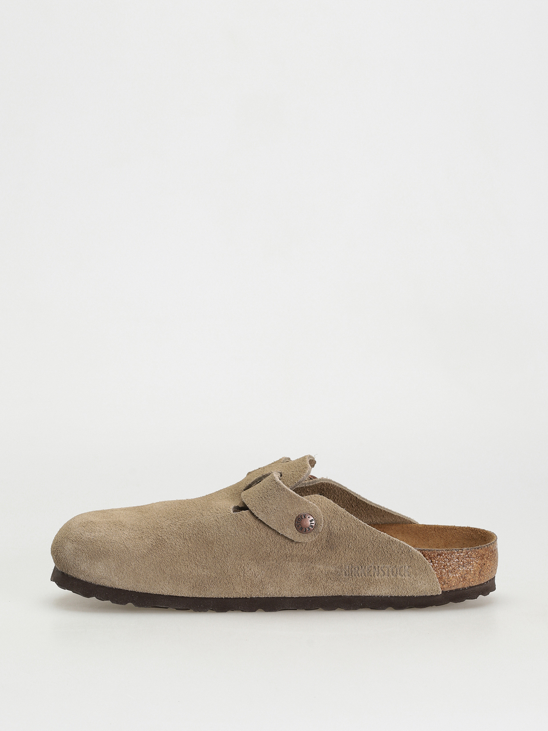Šľapky Birkenstock Boston Suede Regular (taupe)