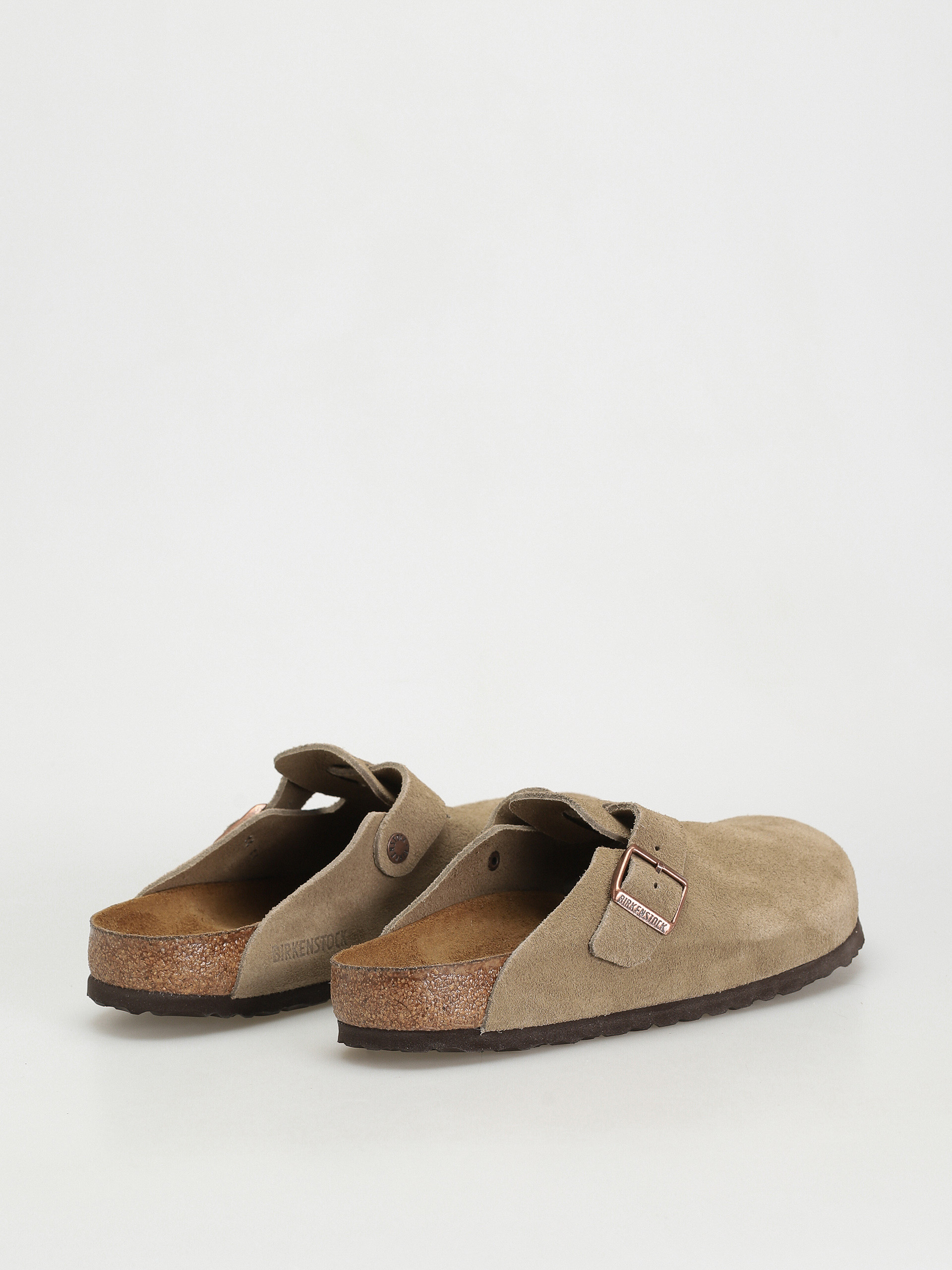 Šľapky Birkenstock Boston Suede Regular (taupe)