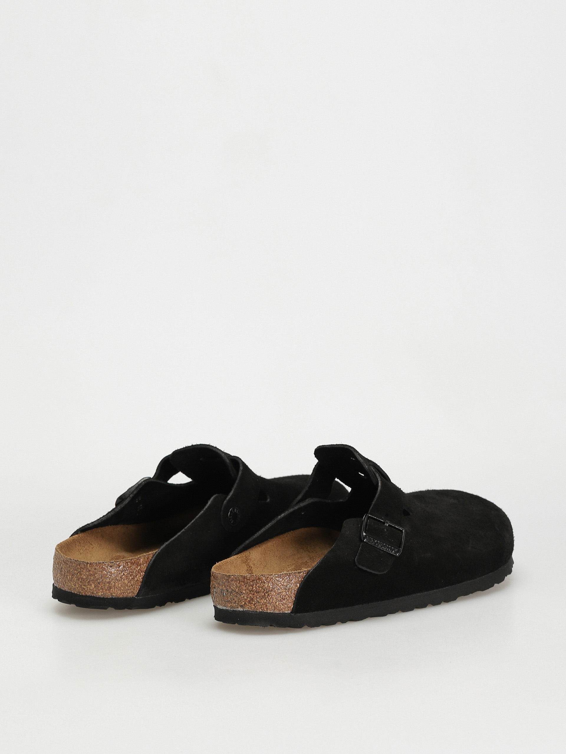 Šľapky Birkenstock Boston Suede Regular (black)