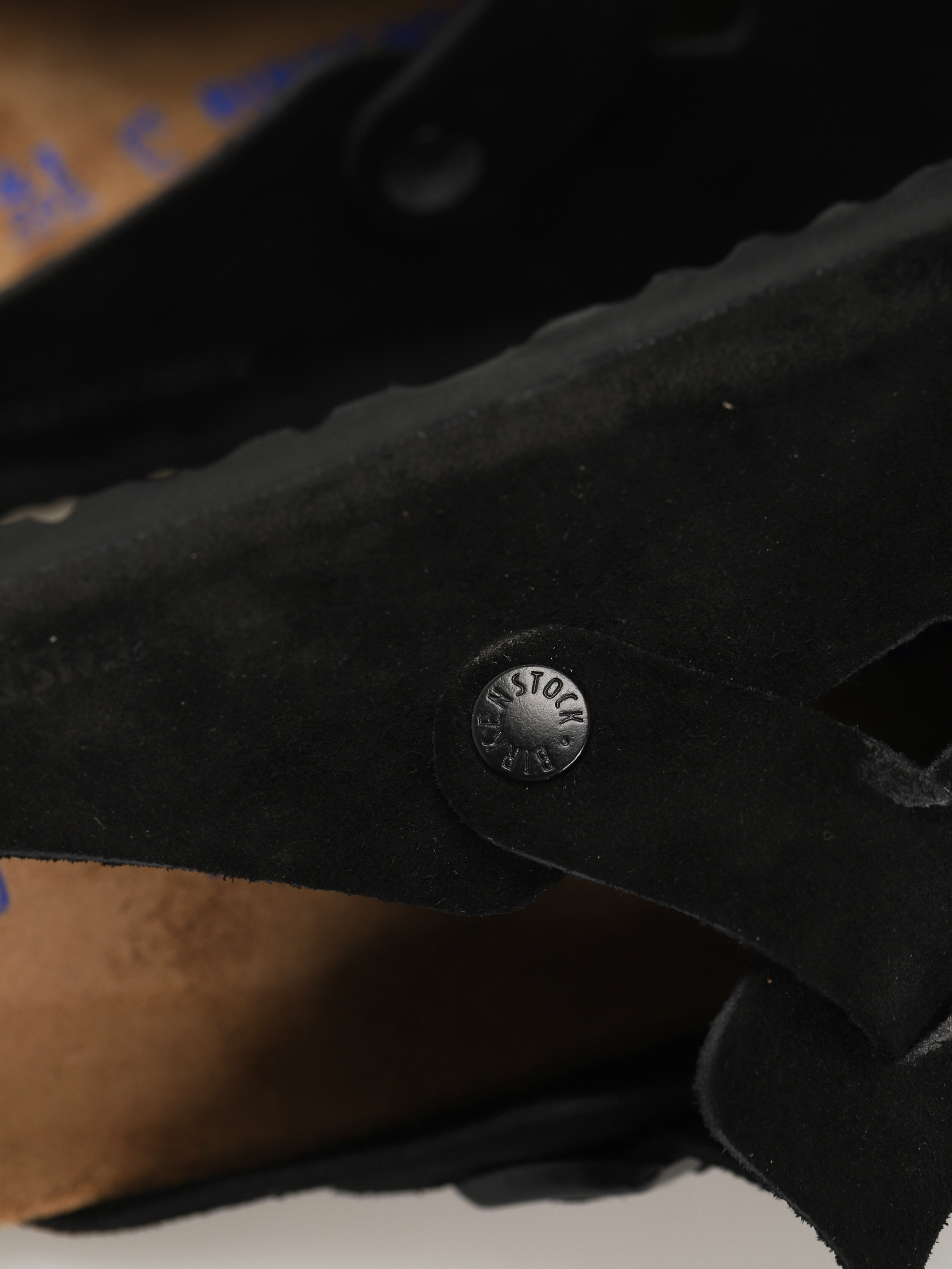 Šľapky Birkenstock Boston Suede Regular (black)
