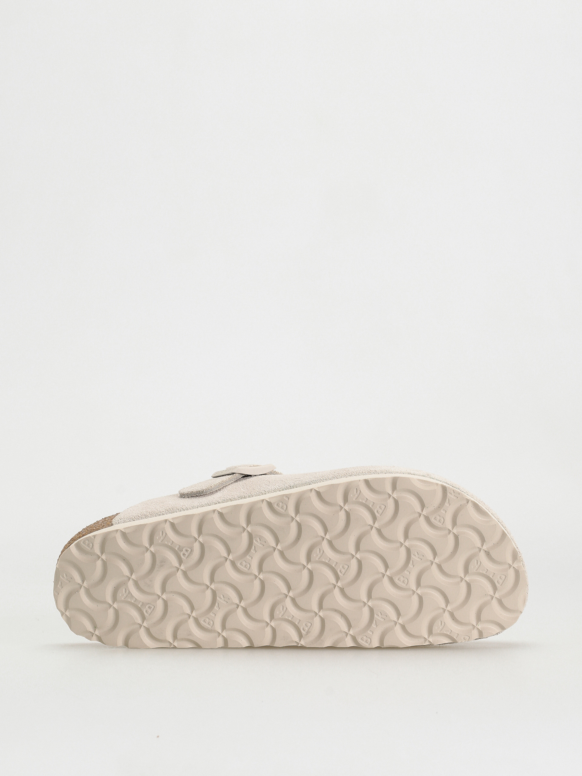 Šľapky Birkenstock Boston Suede Narrow Wmn (modern suede antique white)