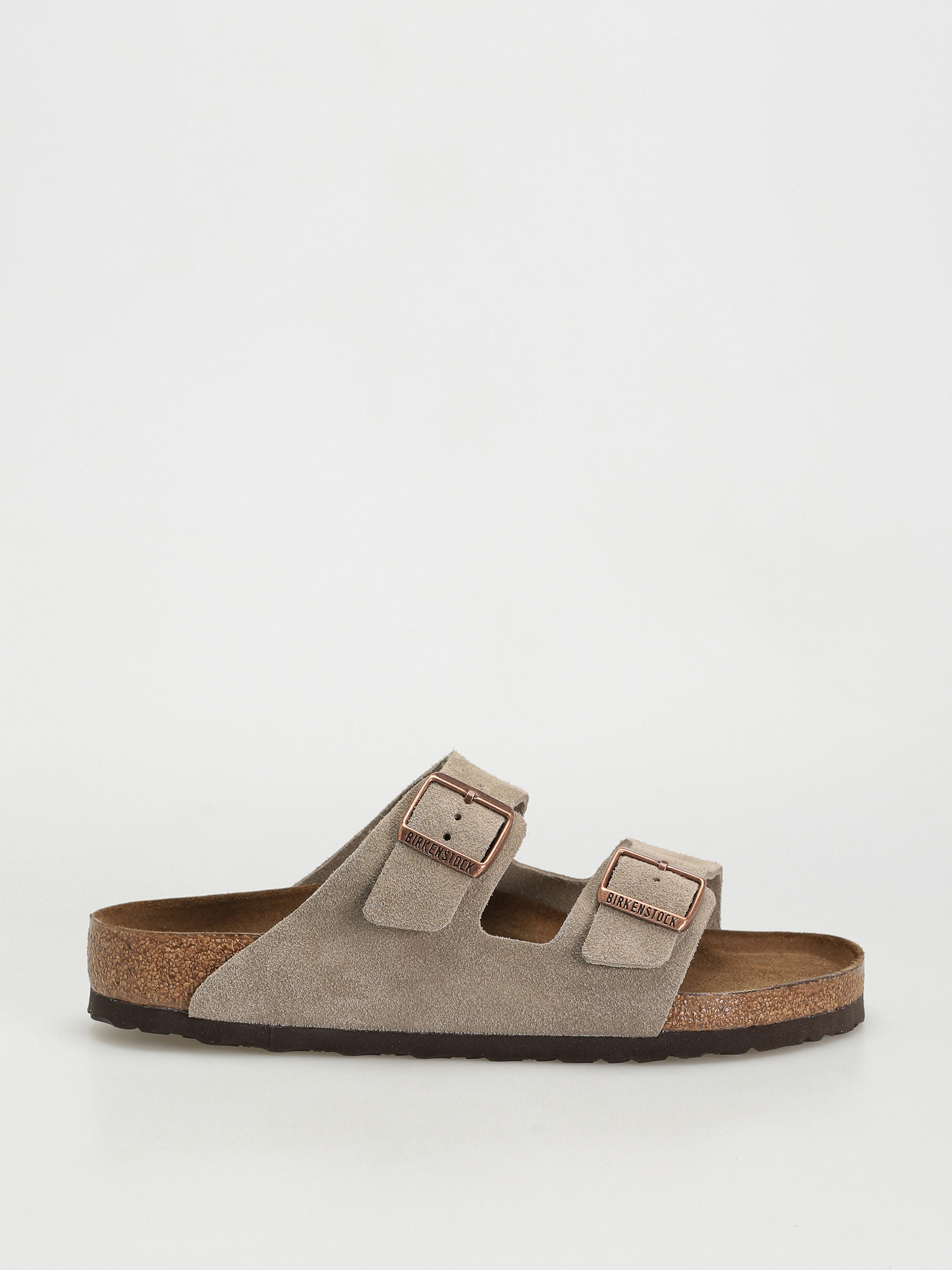 Šľapky Birkenstock Arizona Suede Regular (taupe)