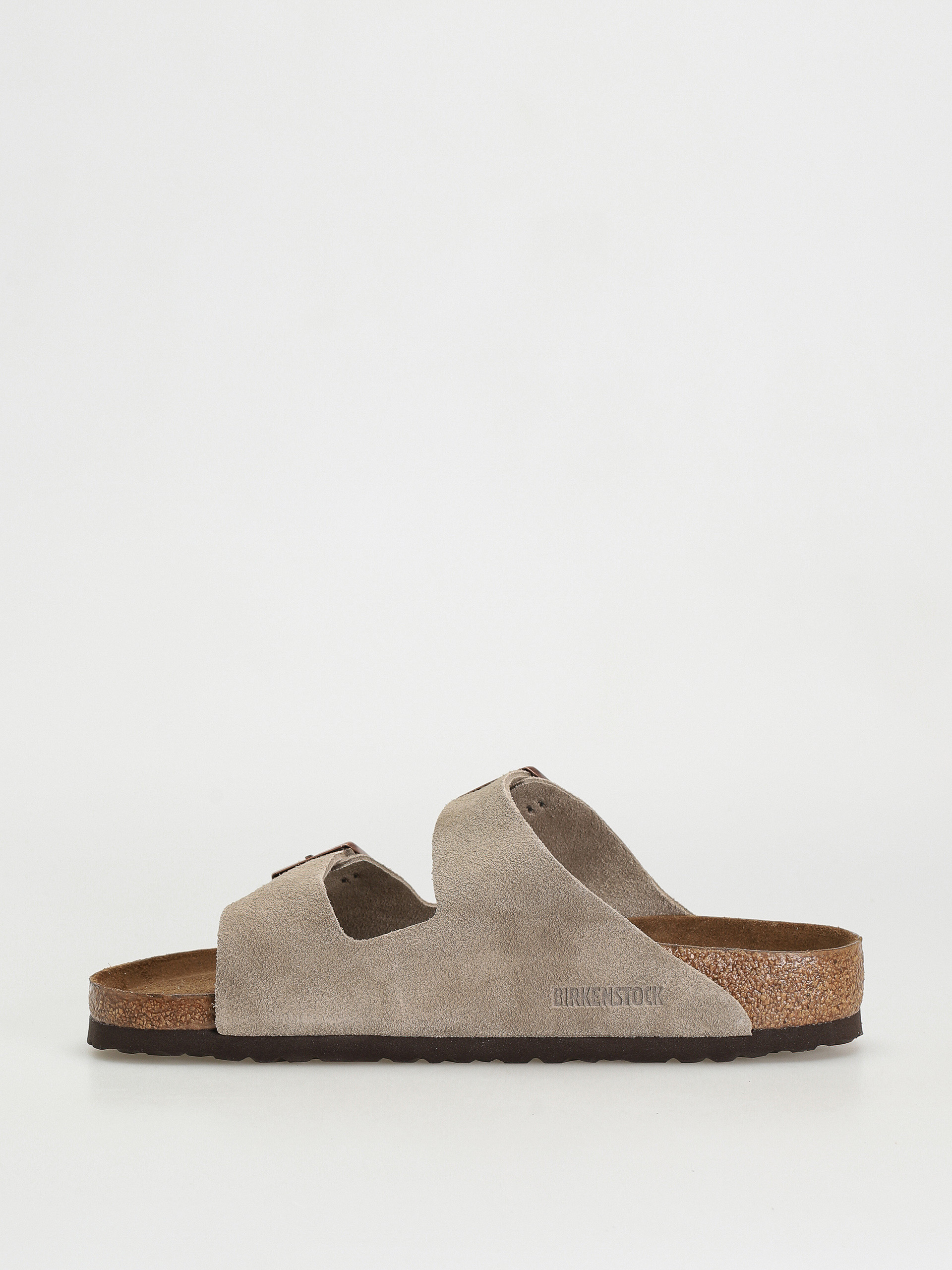Šľapky Birkenstock Arizona Suede Regular (taupe)