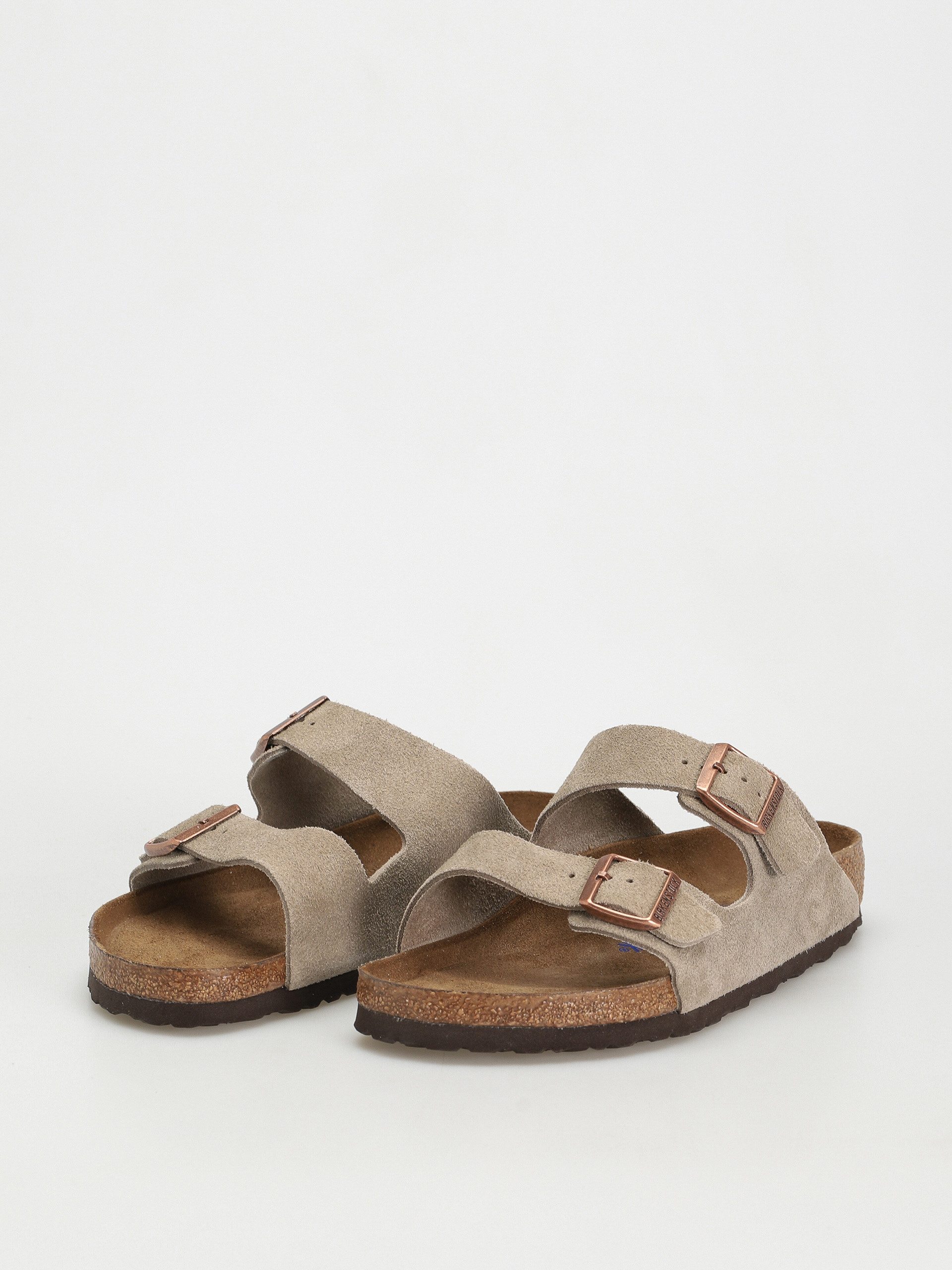 Šľapky Birkenstock Arizona Suede Regular (taupe)