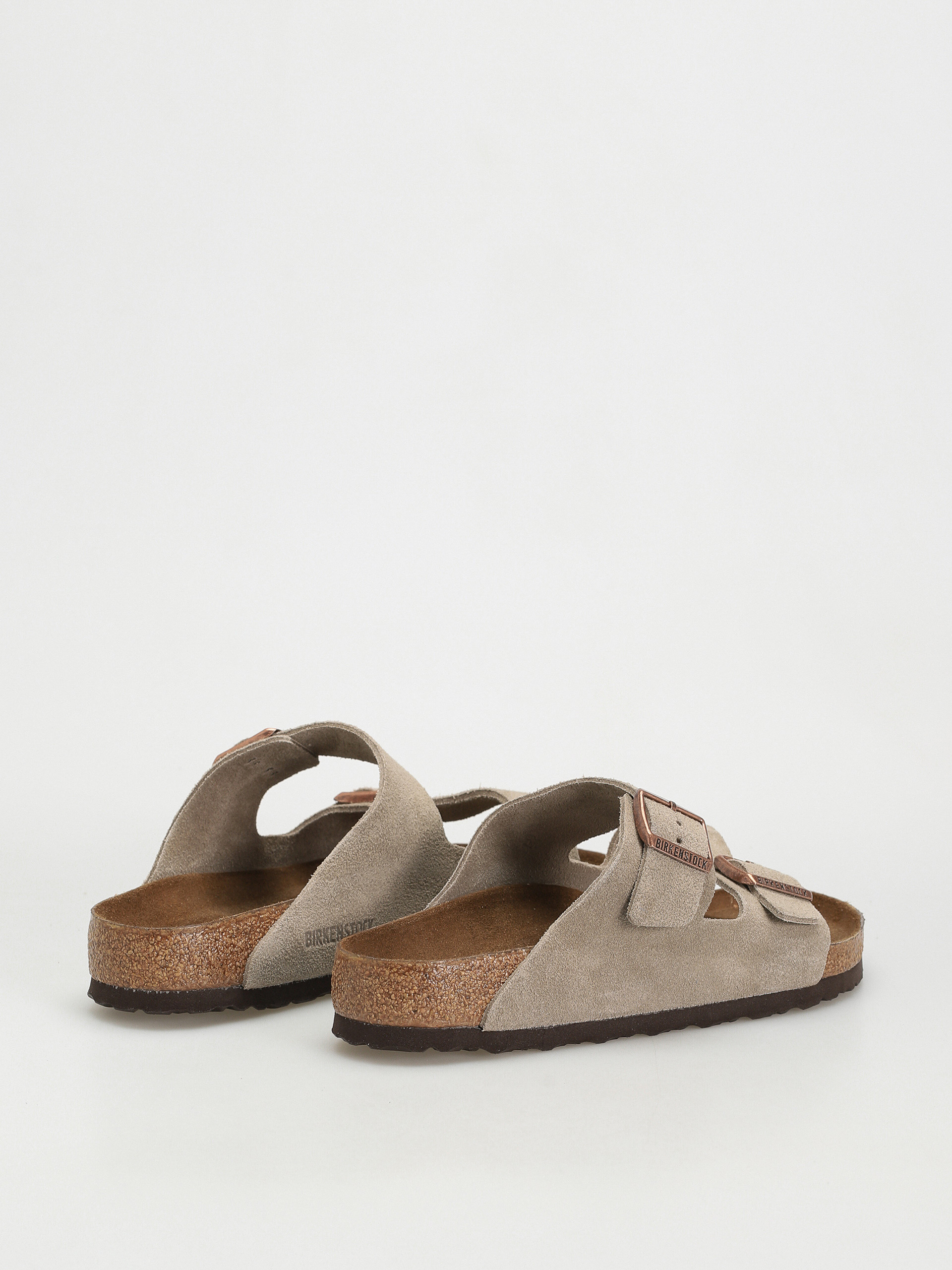 Šľapky Birkenstock Arizona Suede Regular (taupe)
